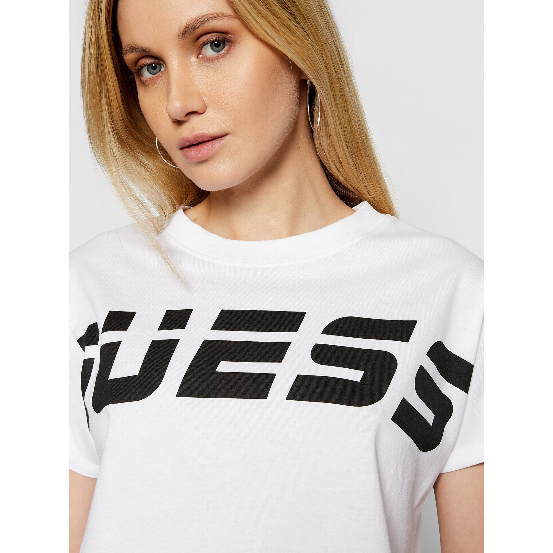 Guess Тишърт O1GA03 K8HM0 Бял Regular Fit - Pepit.bg