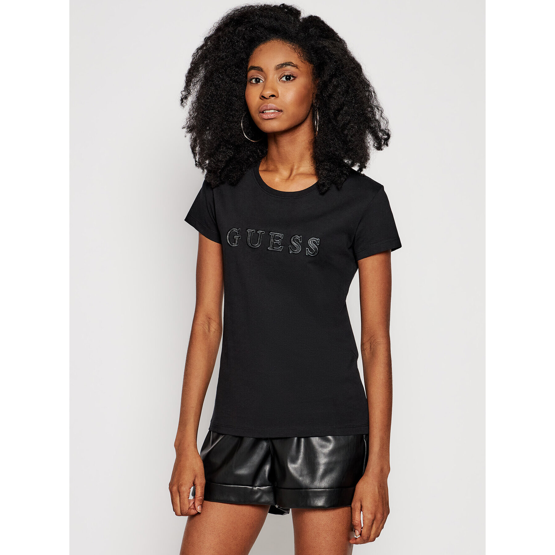 Guess Тишърт O1GA05 K8HM0 Черен Regular Fit - Pepit.bg
