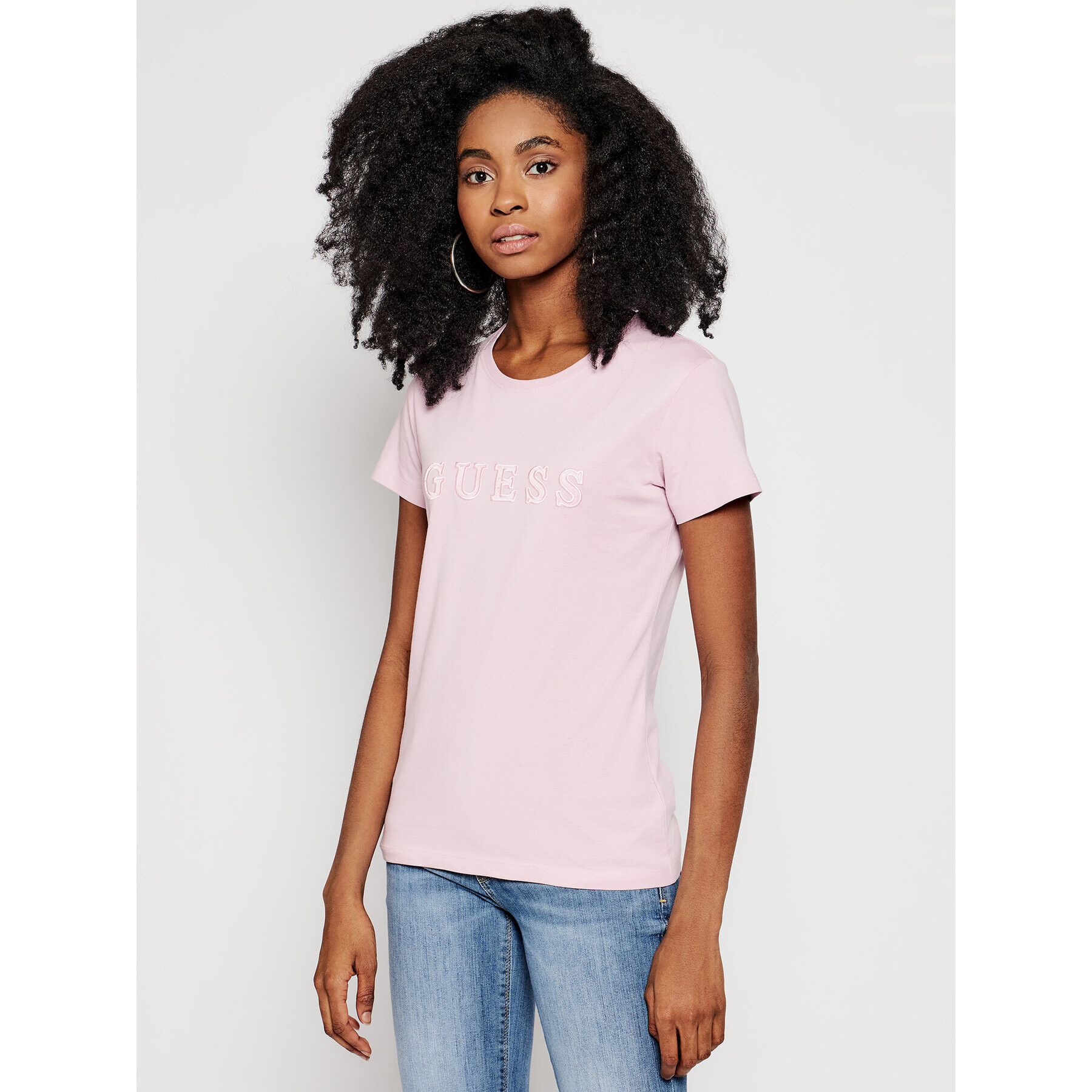 Guess Тишърт Amice O1GA05 K8HM0 Розов Regular Fit - Pepit.bg