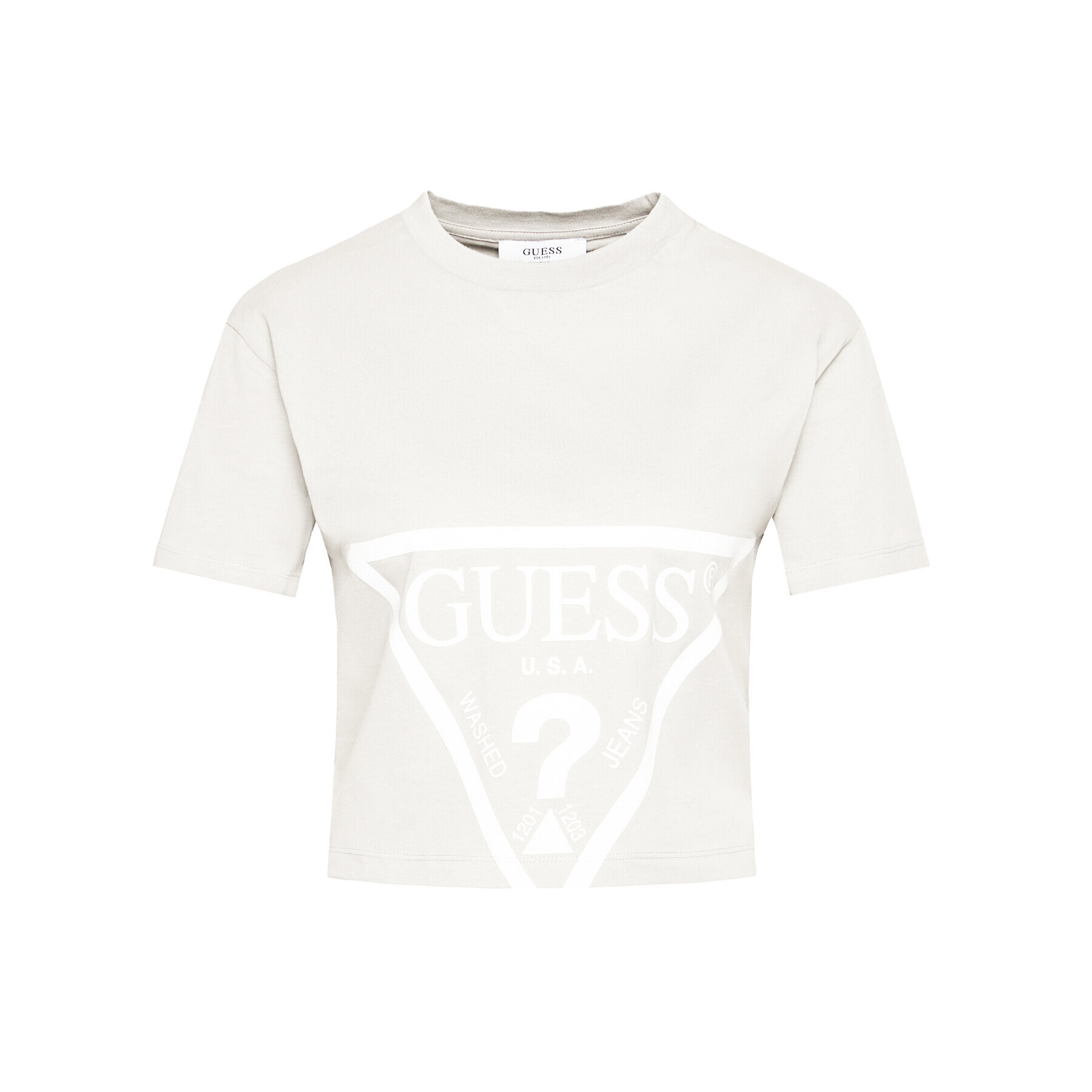 Guess Тишърт O1GA21 K8HM0 Бежов Regular Fit - Pepit.bg