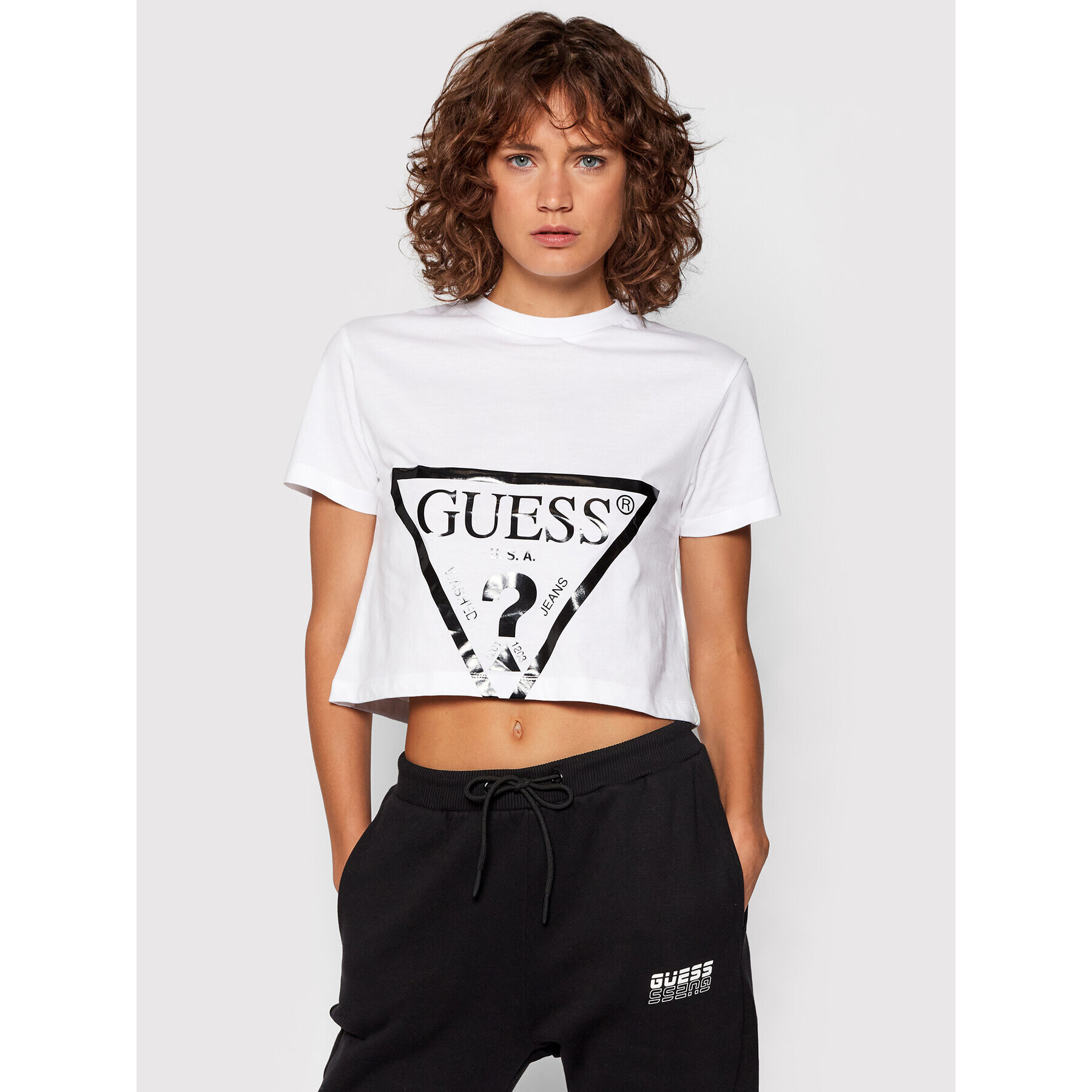 Guess Тишърт O1GA21 K8HM0 Бял Regular Fit - Pepit.bg