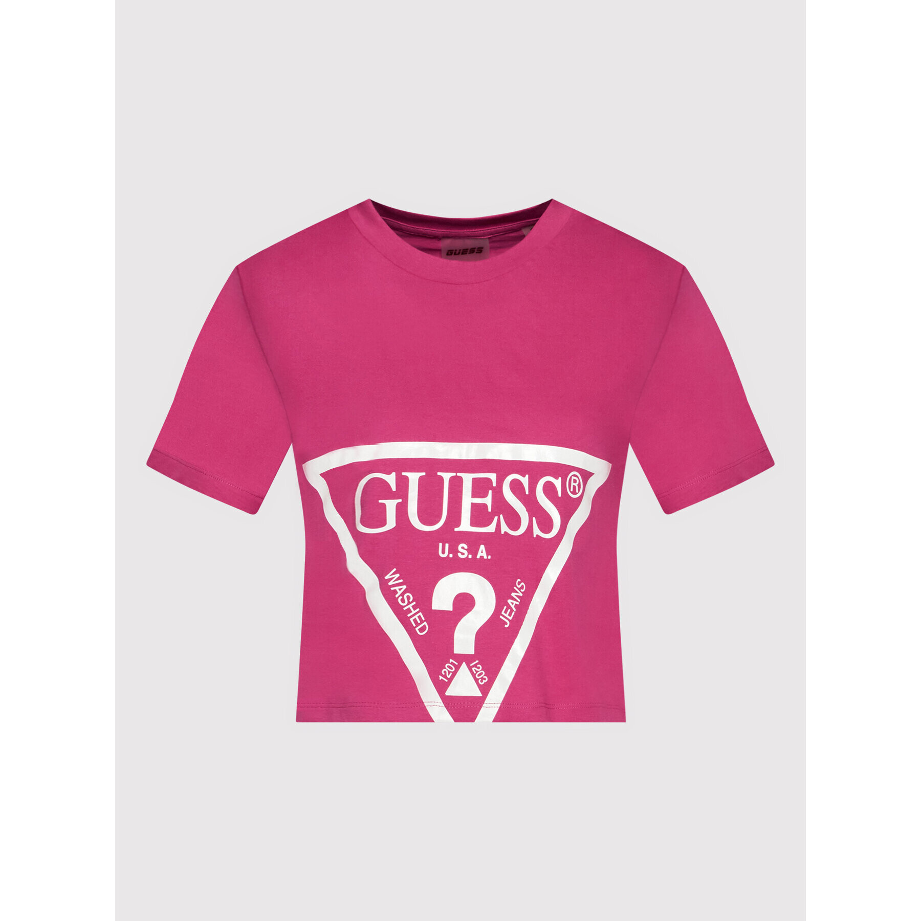 Guess Тишърт O1GA21 K8HM0 Розов Regular Fit - Pepit.bg