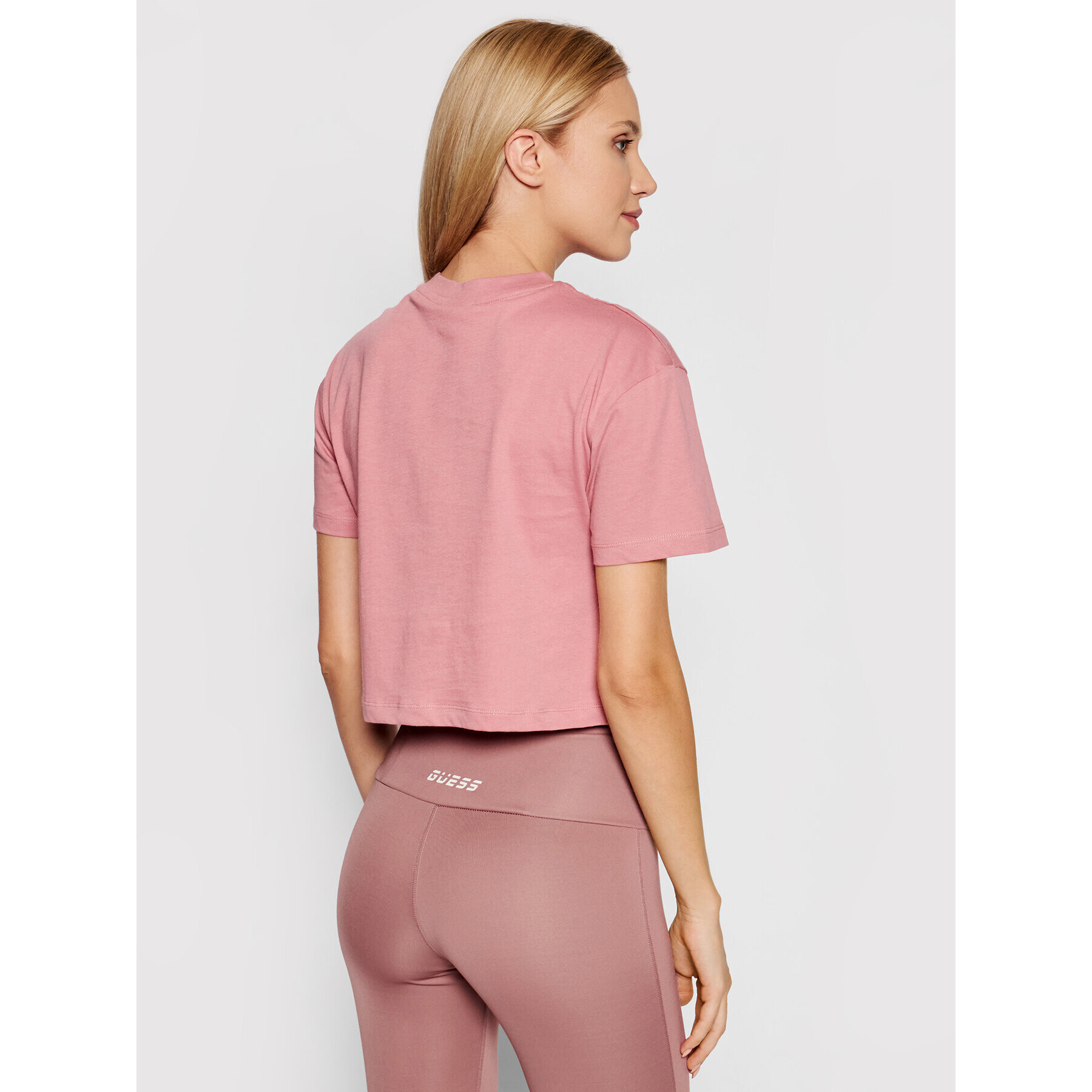 Guess Тишърт O1GA21 K8HM0 Розов Regular Fit - Pepit.bg