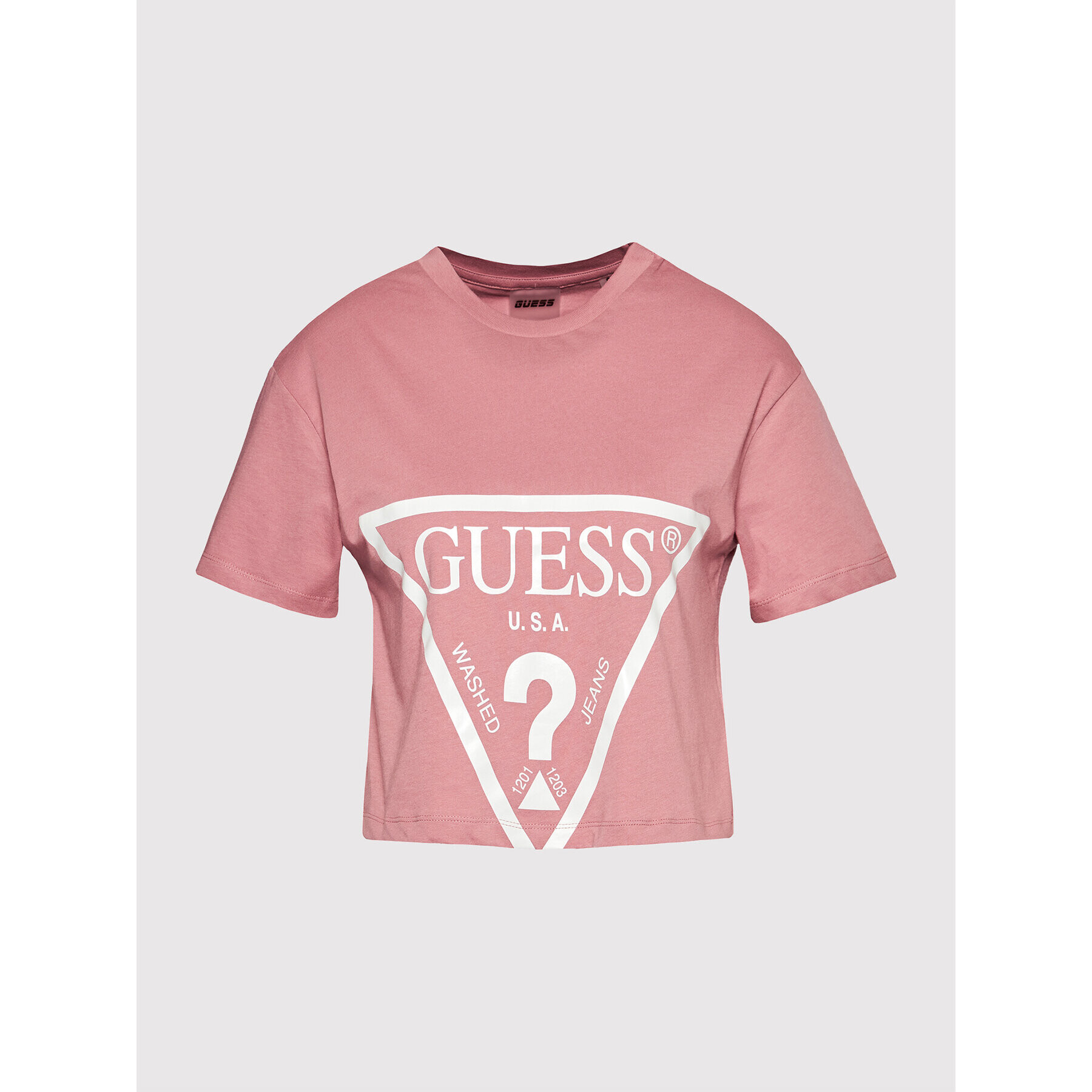 Guess Тишърт O1GA21 K8HM0 Розов Regular Fit - Pepit.bg