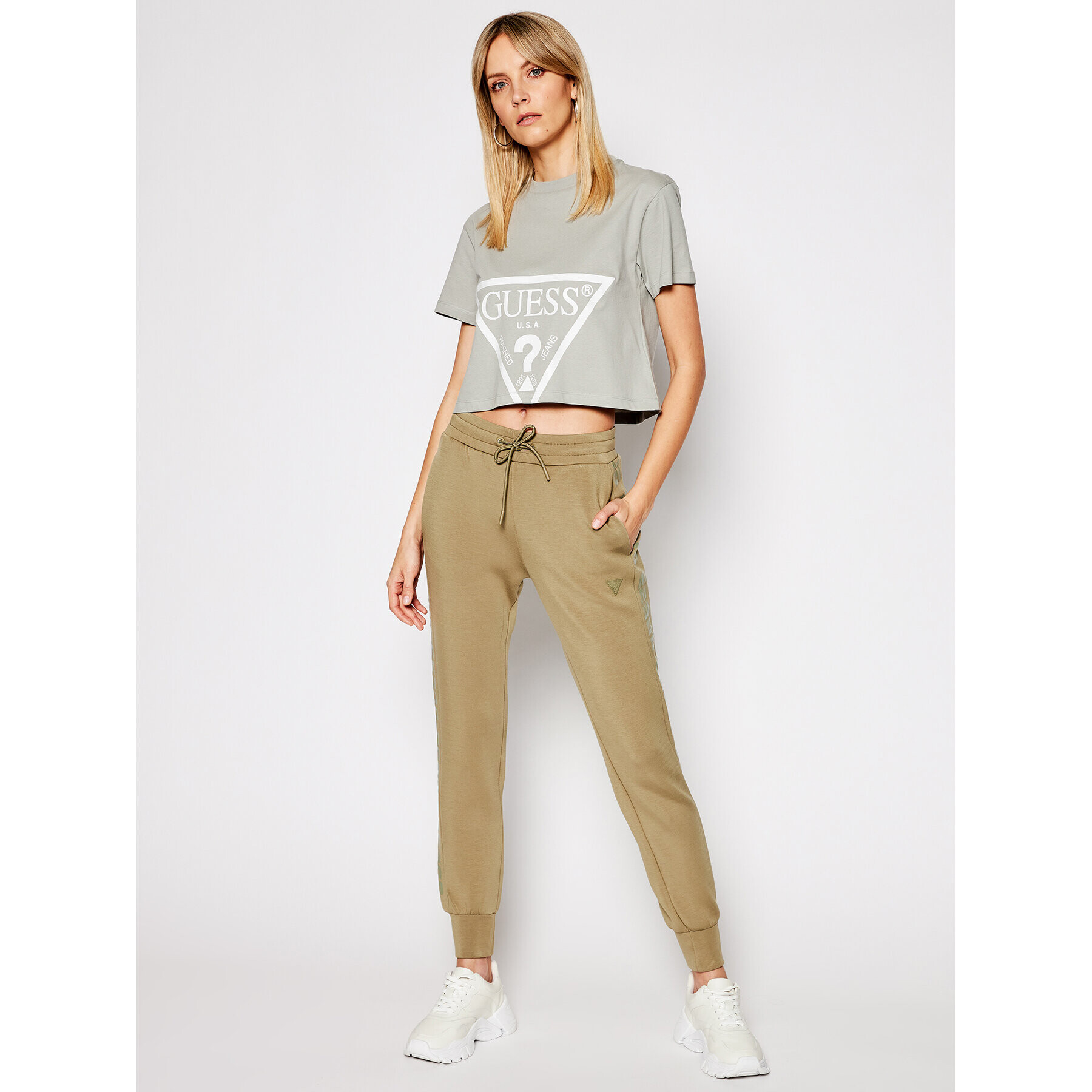 Guess Тишърт O1GA21 K8HM0 Сив Regular Fit - Pepit.bg
