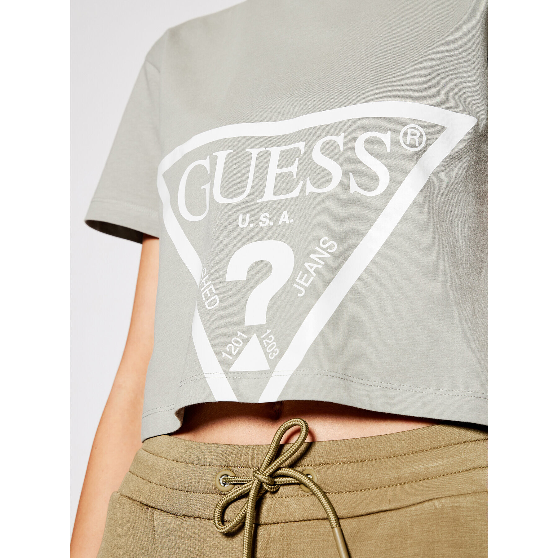 Guess Тишърт O1GA21 K8HM0 Сив Regular Fit - Pepit.bg