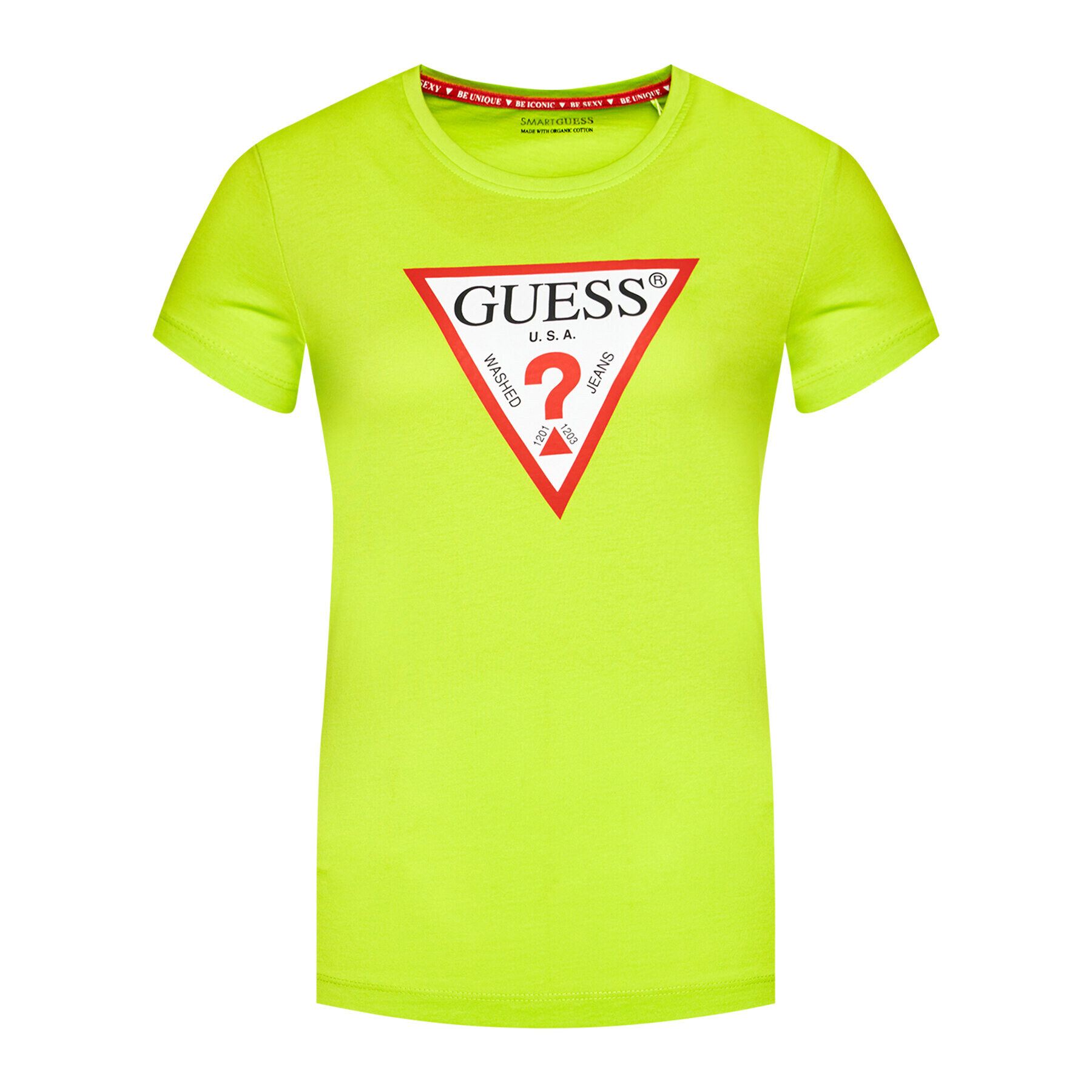 Guess Тишърт Original Tee W1RI00 I3Z11 Зелен Regular Fit - Pepit.bg
