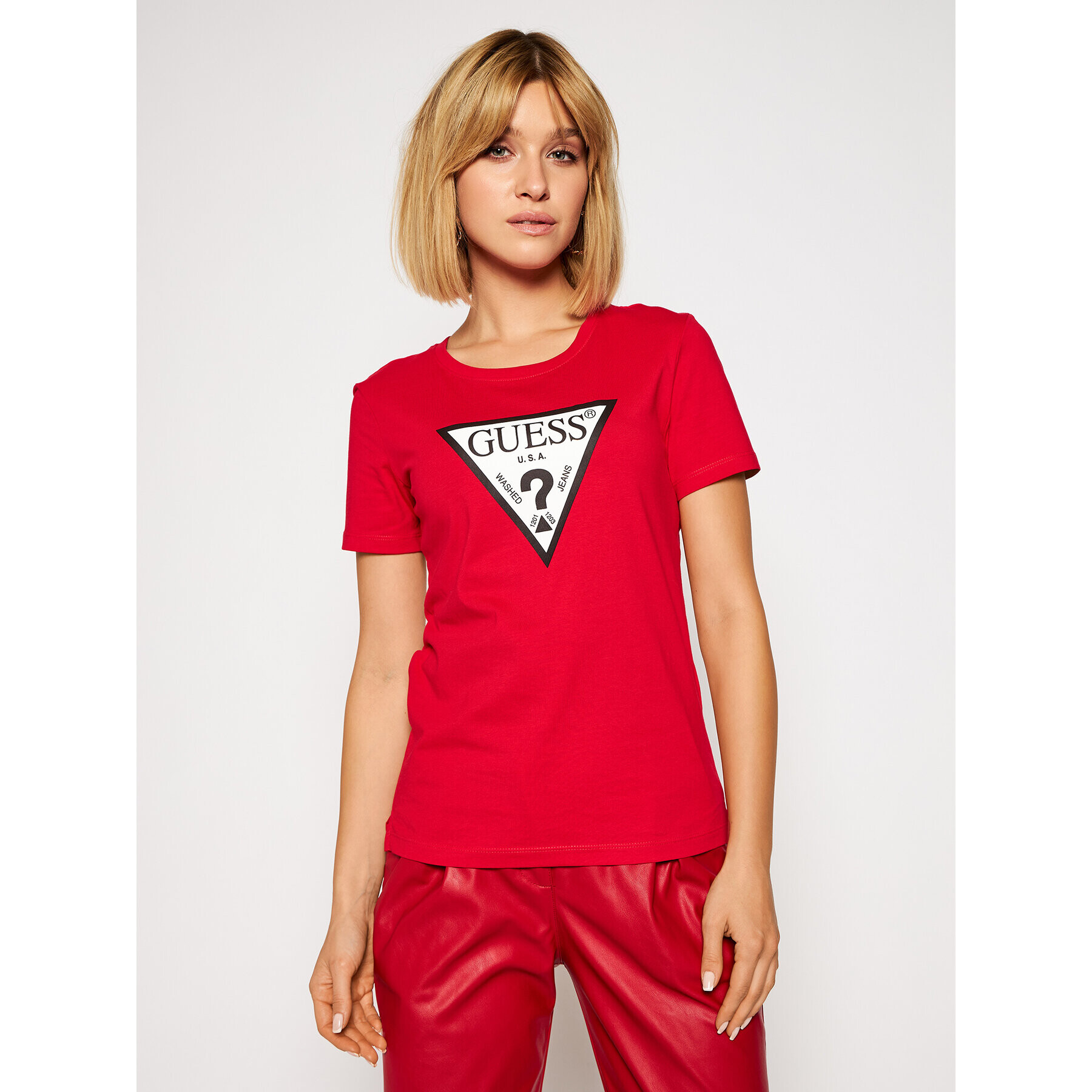 Guess Тишърт Original W0BI25 I3Z11 Червен Regular Fit - Pepit.bg
