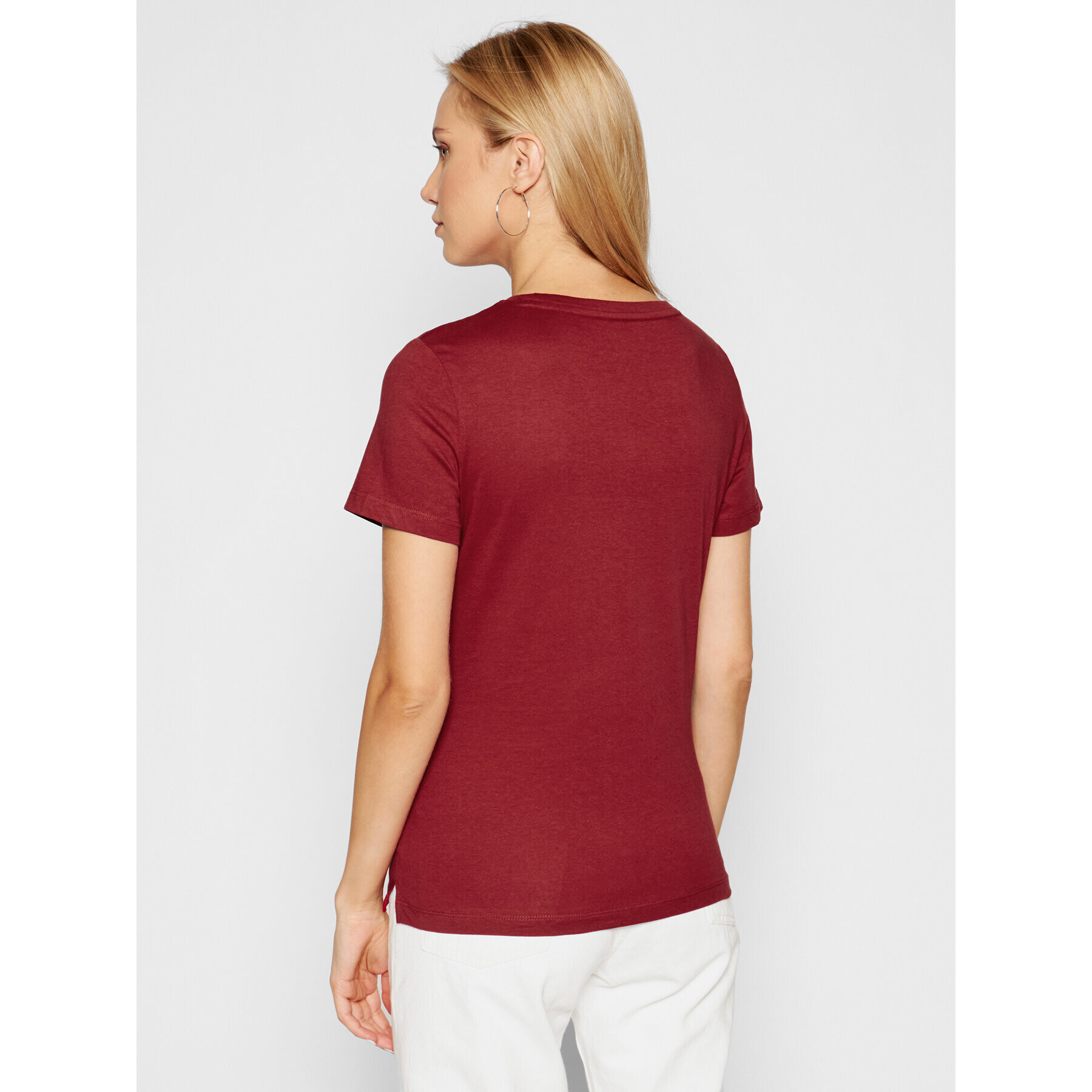 Guess Тишърт Original W1YI1B I3Z11 Бордо Boxy Fit - Pepit.bg