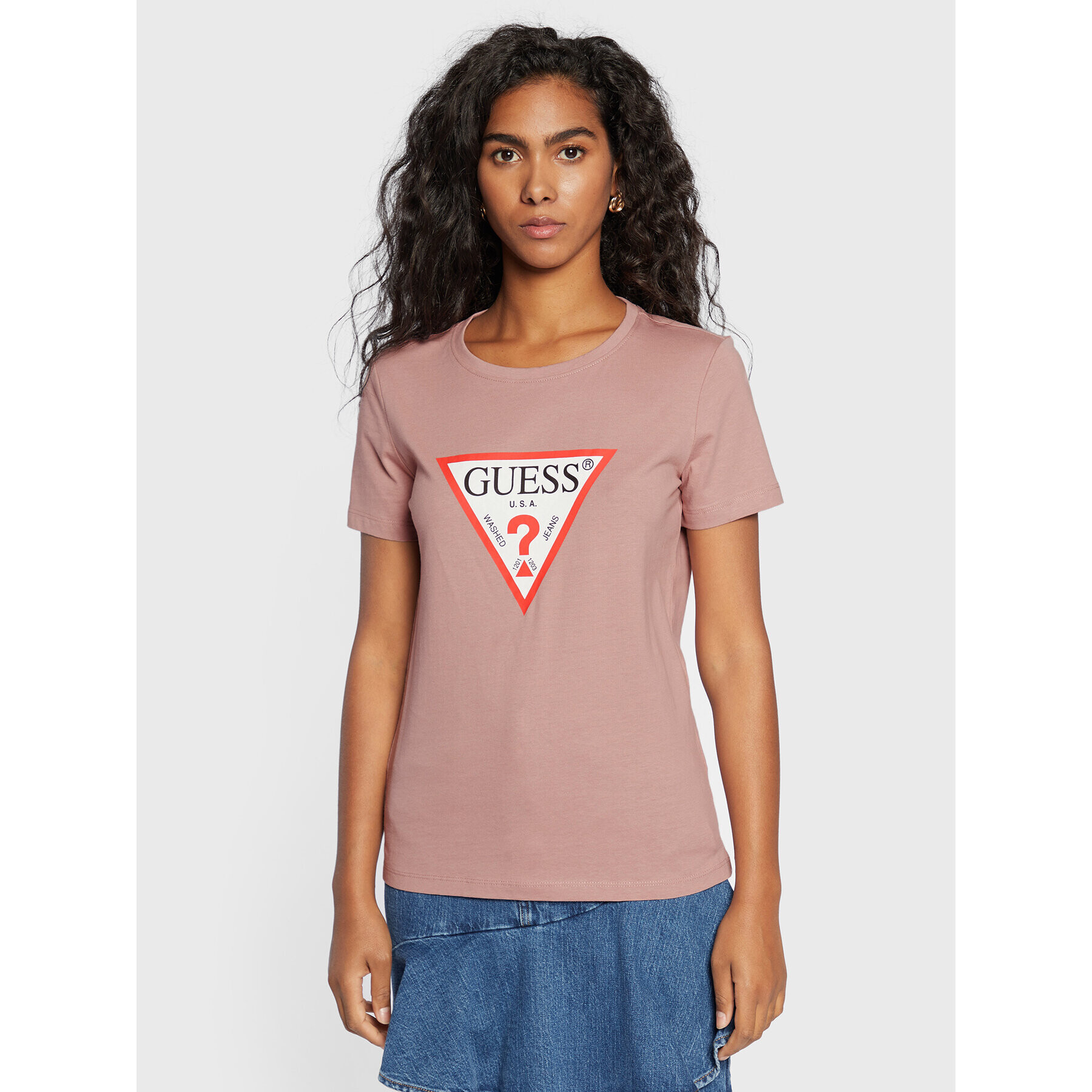 Guess Тишърт Original W1YI1B I3Z11 Розов Regular Fit - Pepit.bg