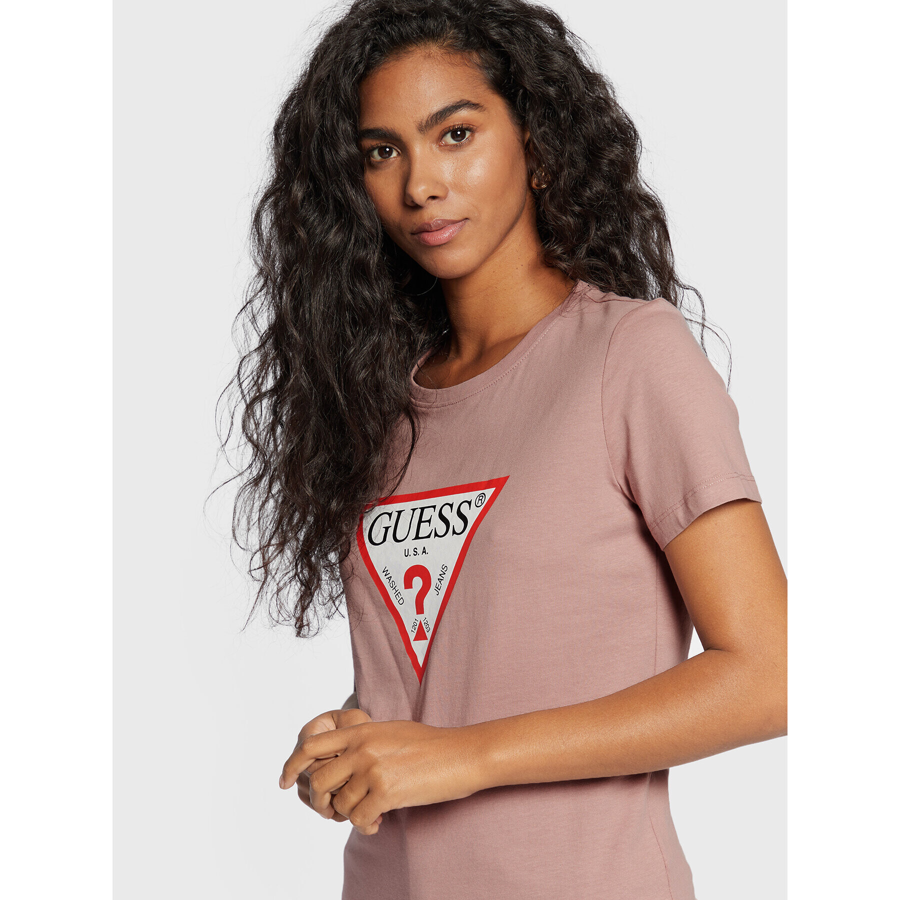 Guess Тишърт Original W1YI1B I3Z11 Розов Regular Fit - Pepit.bg