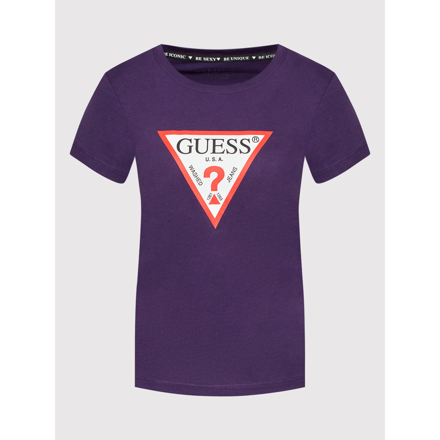 Guess Тишърт Original W1YI1B I3Z11 Виолетов Regular Fit - Pepit.bg