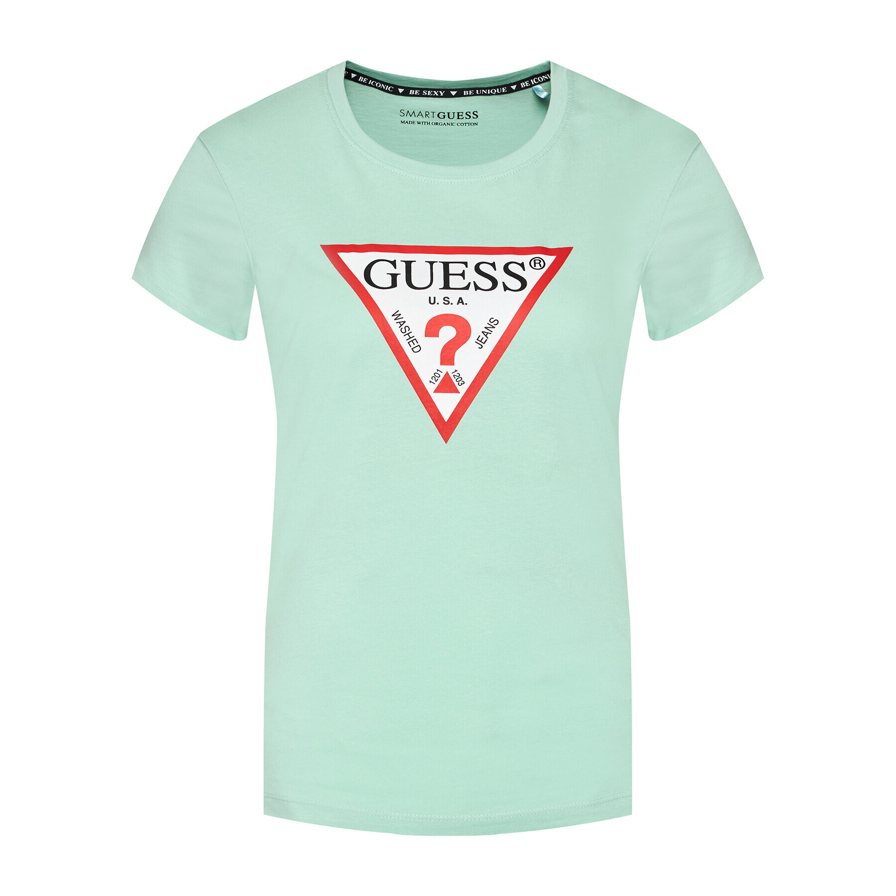 Guess Тишърт Original W1YI1B I3Z11 Зелен Boxy Fit - Pepit.bg