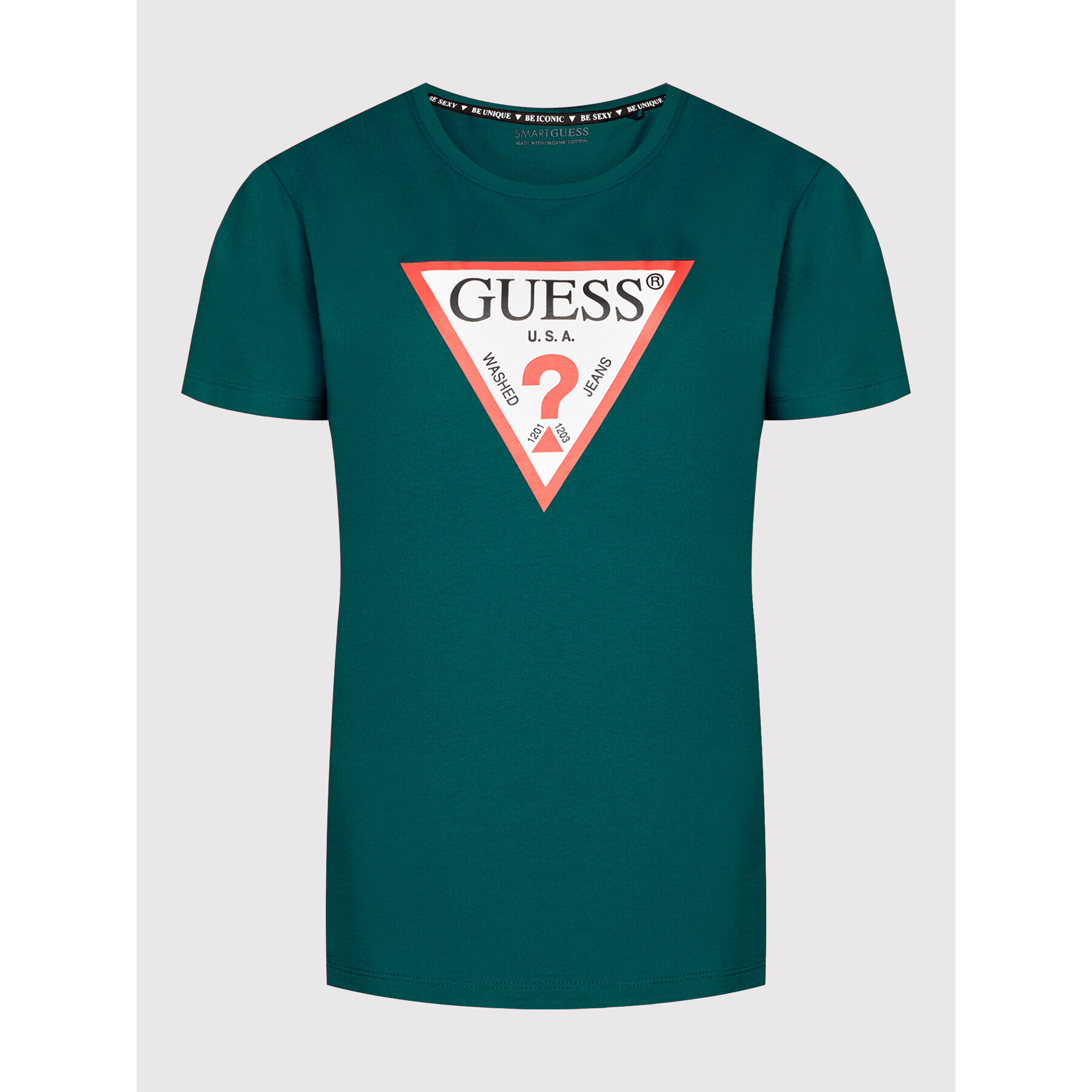 Guess Тишърт Original W1YI1B I3Z11 Зелен Boxy Fit - Pepit.bg