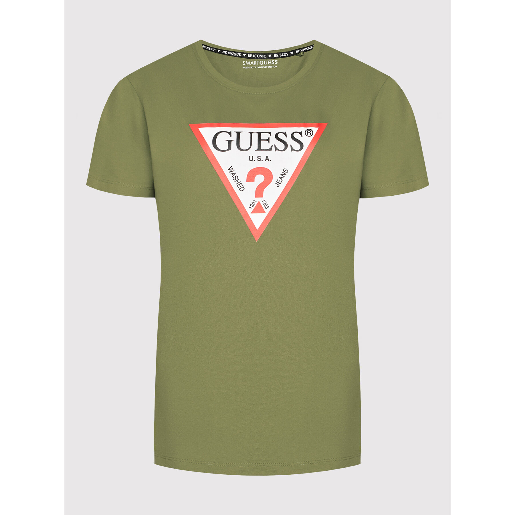 Guess Тишърт Original W1YI1B I3Z11 Зелен Boxy Fit - Pepit.bg