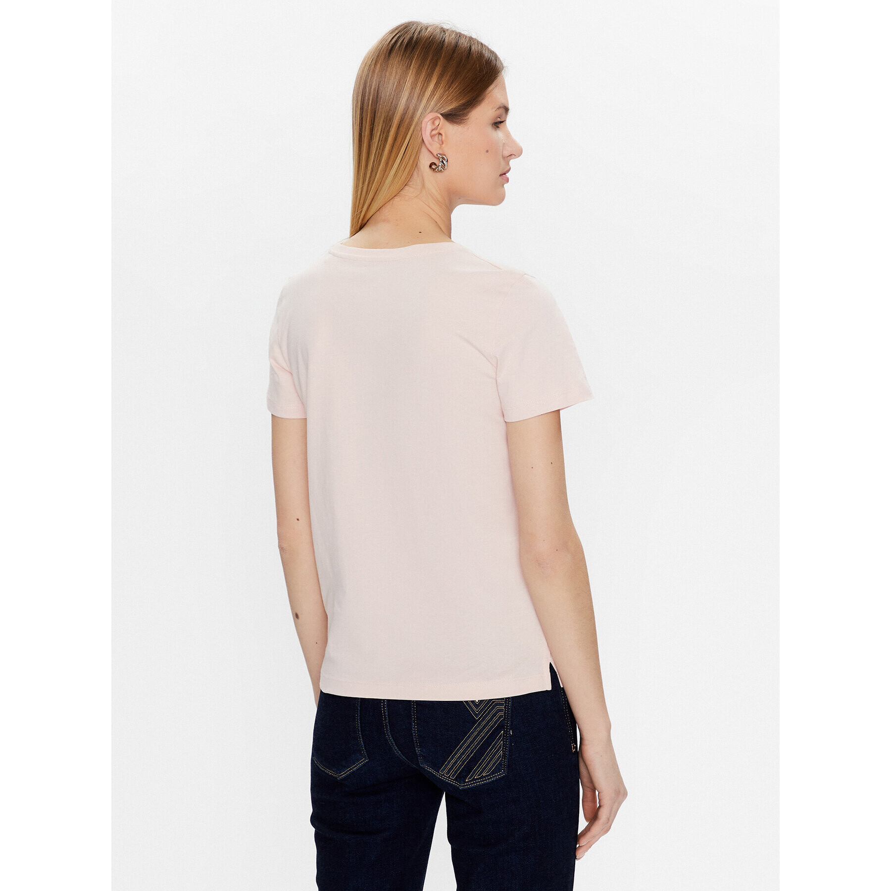 Guess Тишърт Script W3GI36 I3Z14 Розов Regular Fit - Pepit.bg