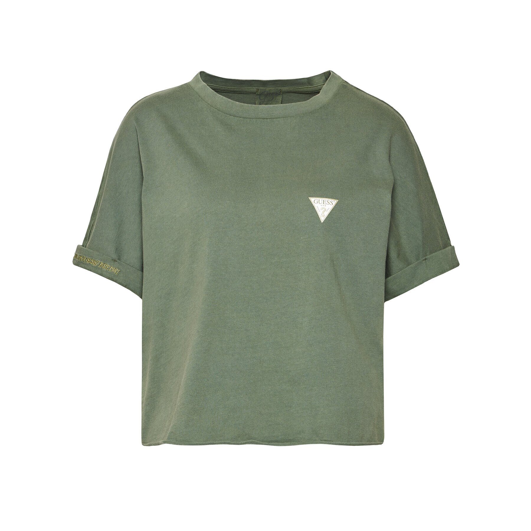 Guess Тишърт Selena W1YI83 I3Z11 Зелен Loose Fit - Pepit.bg