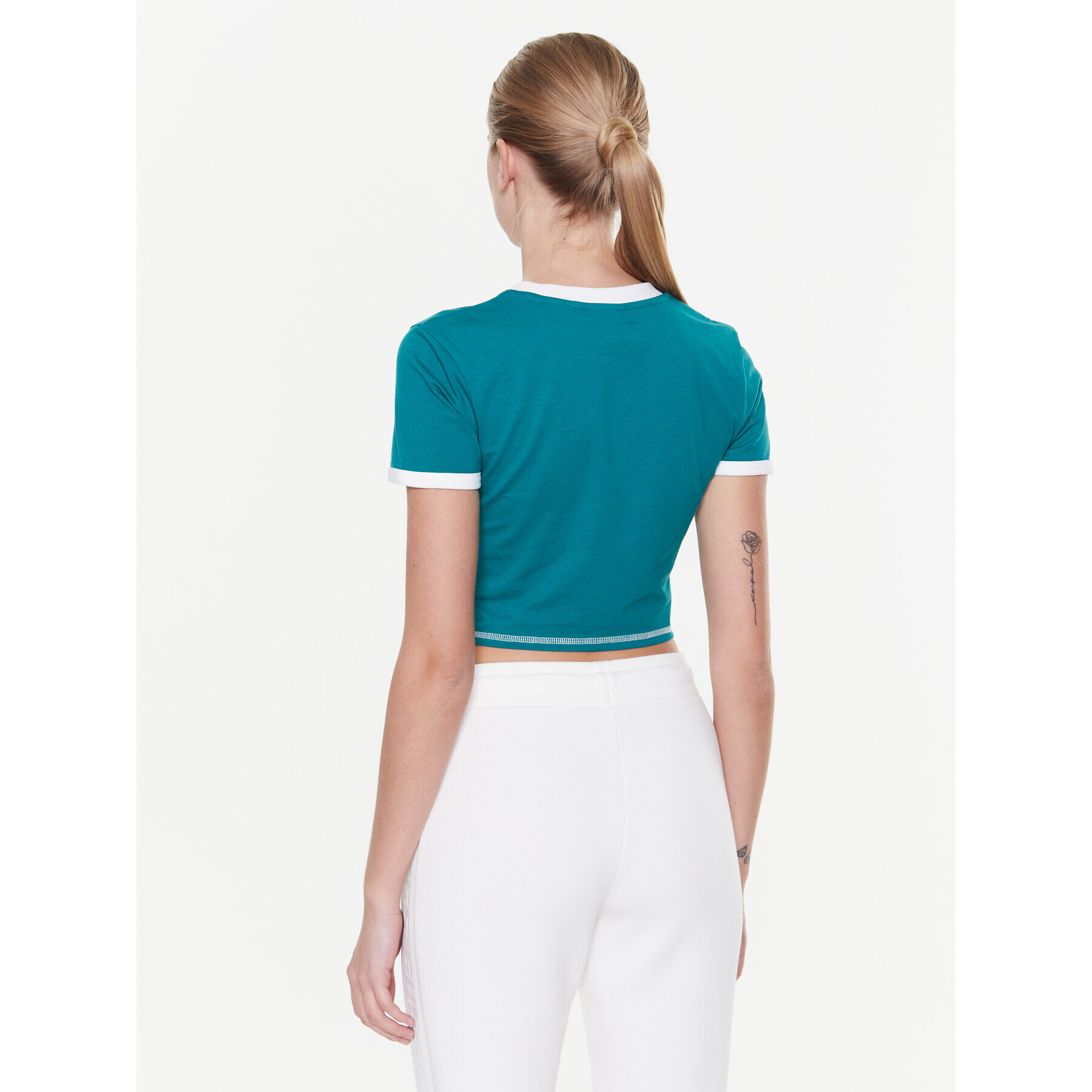 Guess Тишърт Signature V3GI02 KBNW0 Син Slim Fit - Pepit.bg