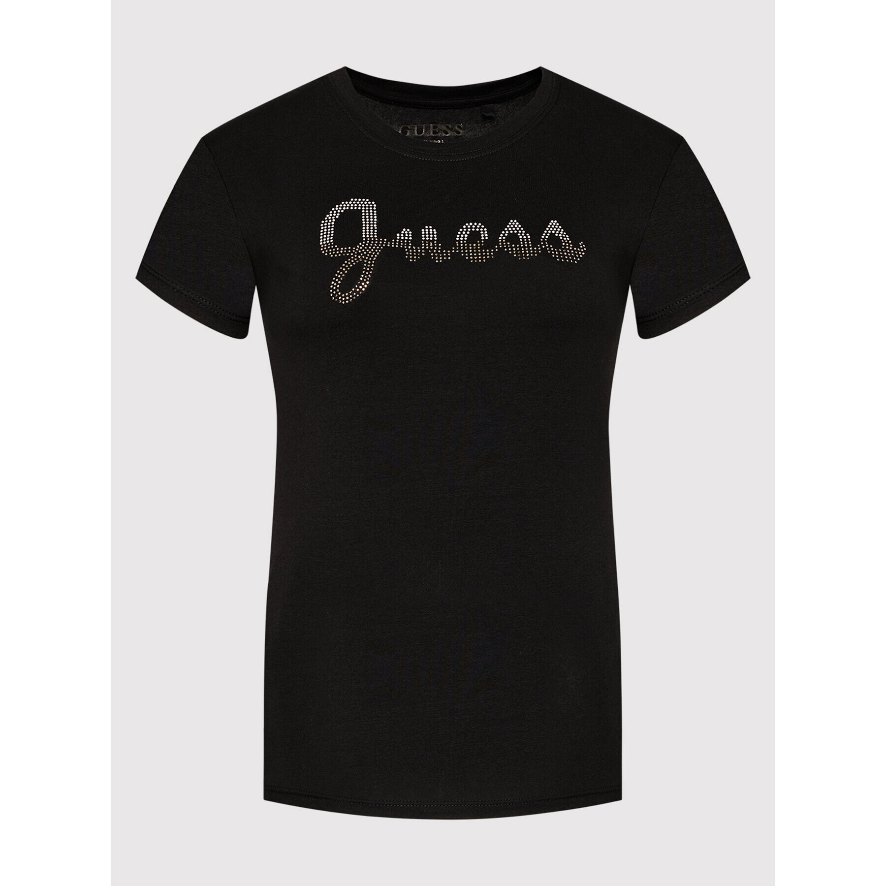 Guess Тишърт Split Script Logo W1BI22 KAKZ1 Черен Slim Fit - Pepit.bg
