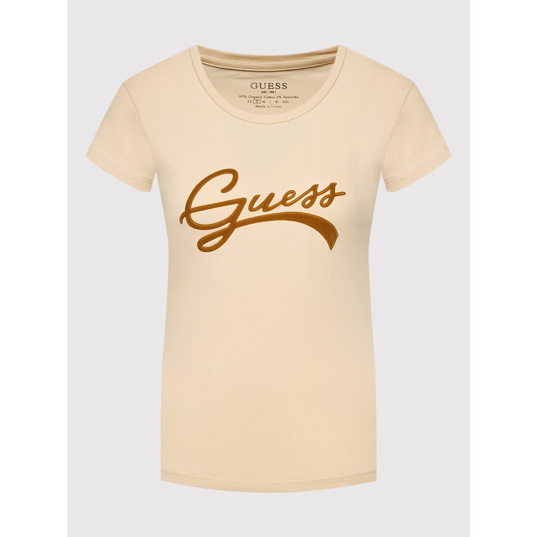 Guess Тишърт Tinca W2BI66 J1311 Бежов Regular Fit - Pepit.bg