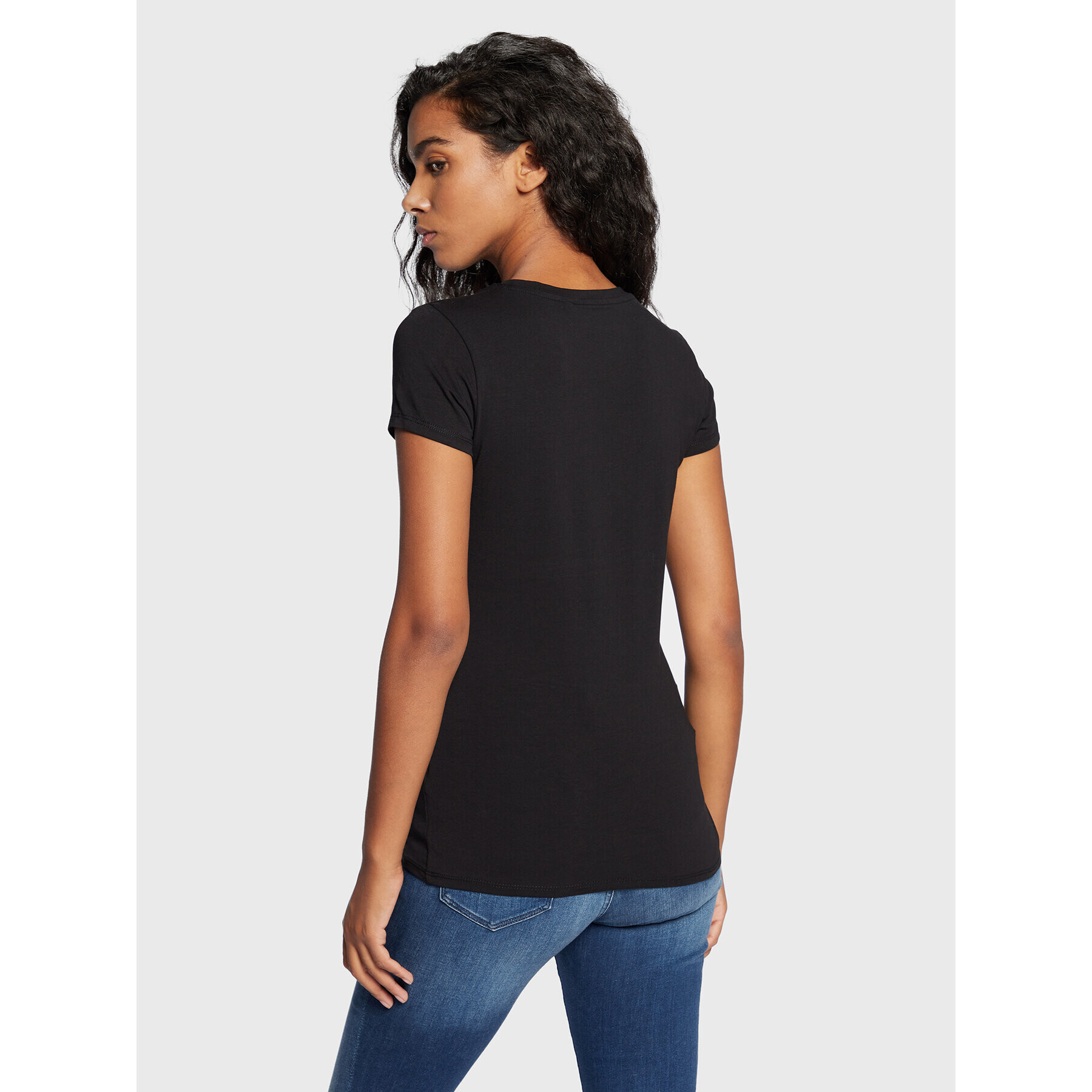 Guess Тишърт Triangle Lafies Logo W2BI23 KA0Q4 Черен Regular Fit - Pepit.bg