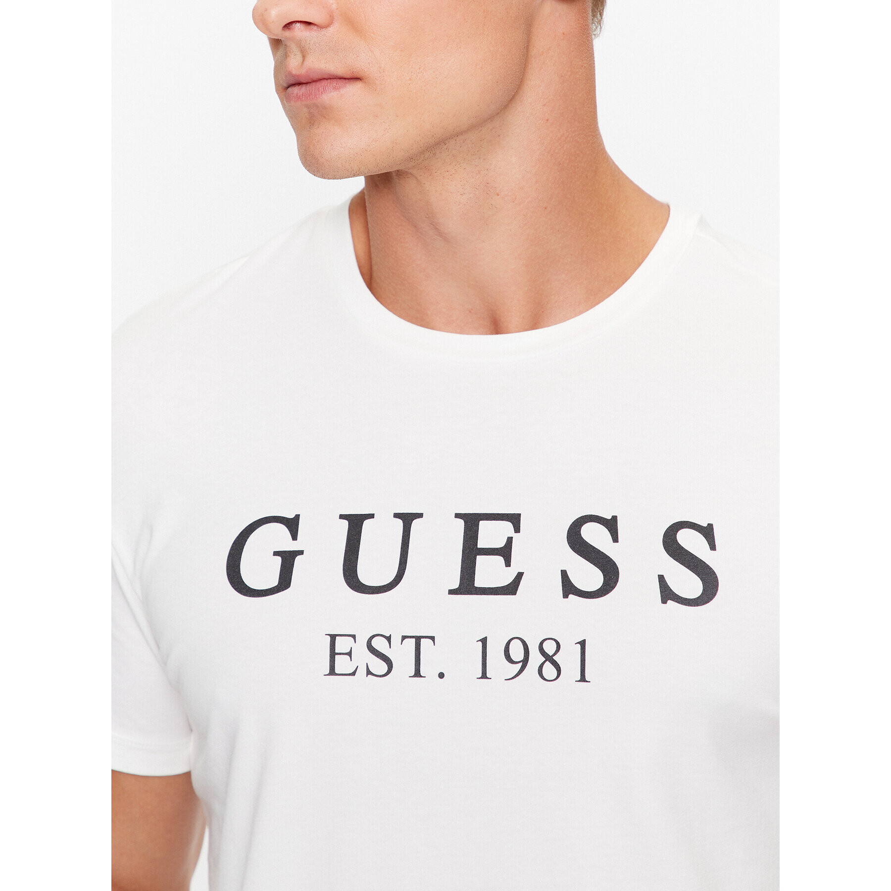 Guess Тишърт U3BI22 K6YW0 Бял Regular Fit - Pepit.bg