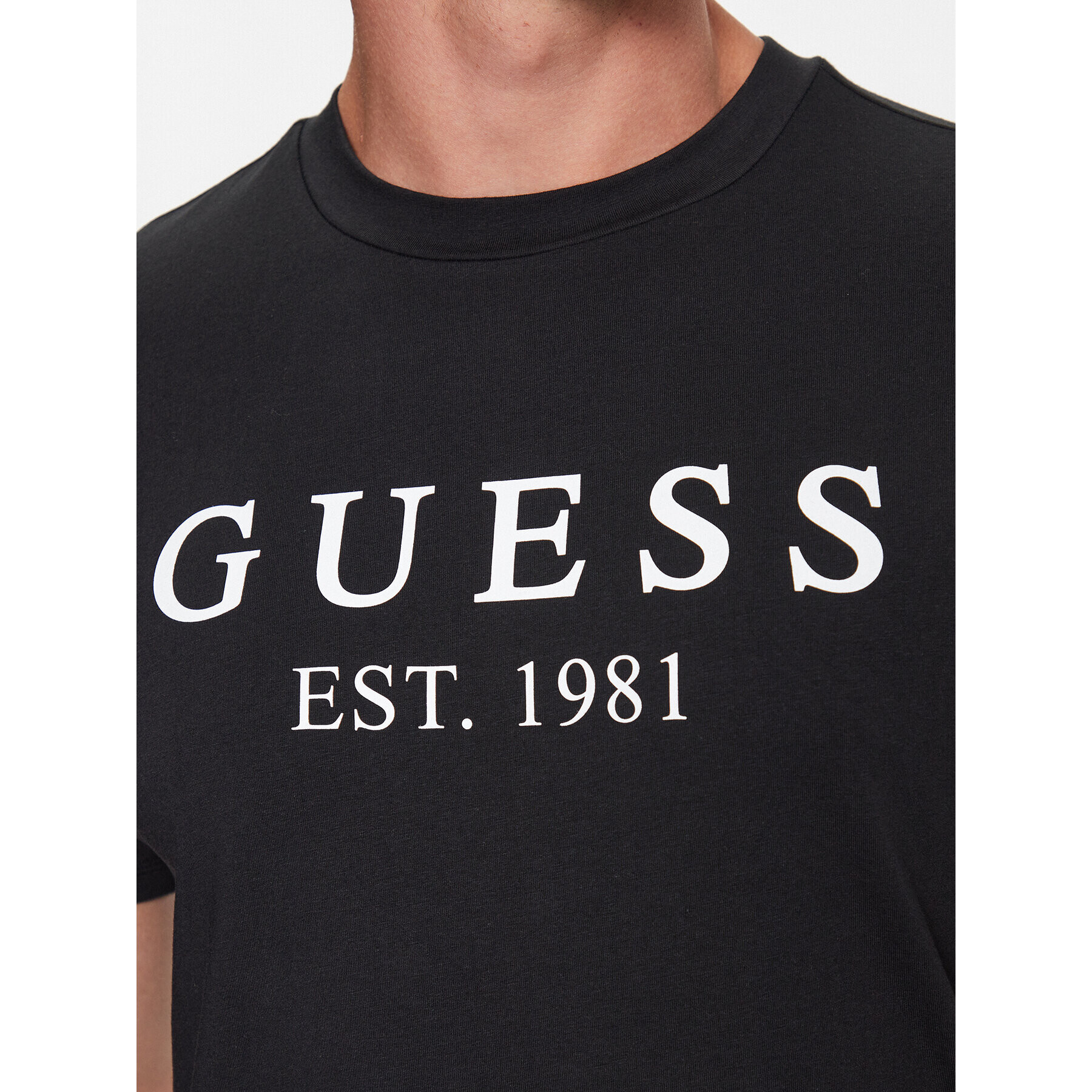 Guess Тишърт U3YI00 K6YW0 Черен Regular Fit - Pepit.bg