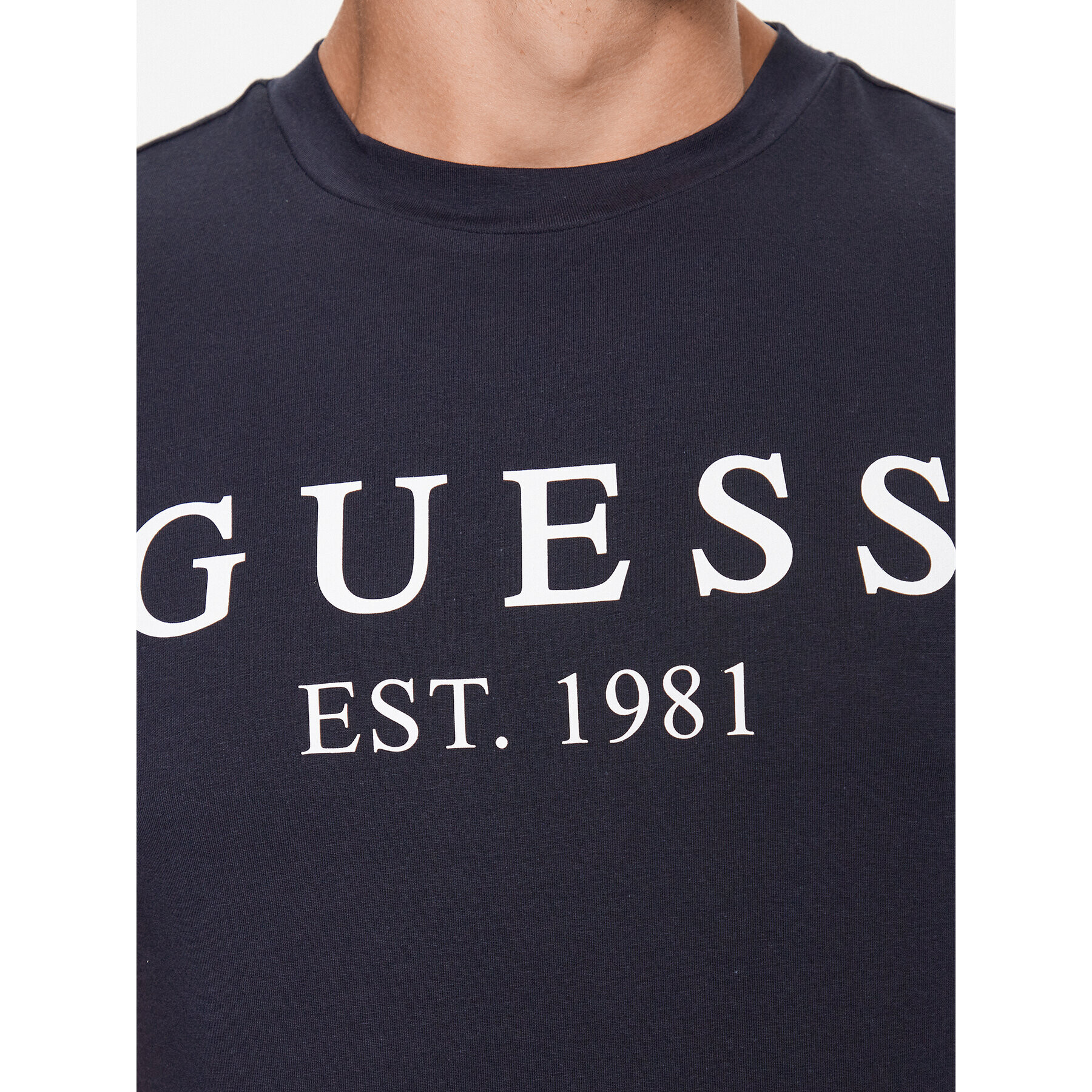 Guess Тишърт U3YI00 K6YW0 Тъмносин Regular Fit - Pepit.bg