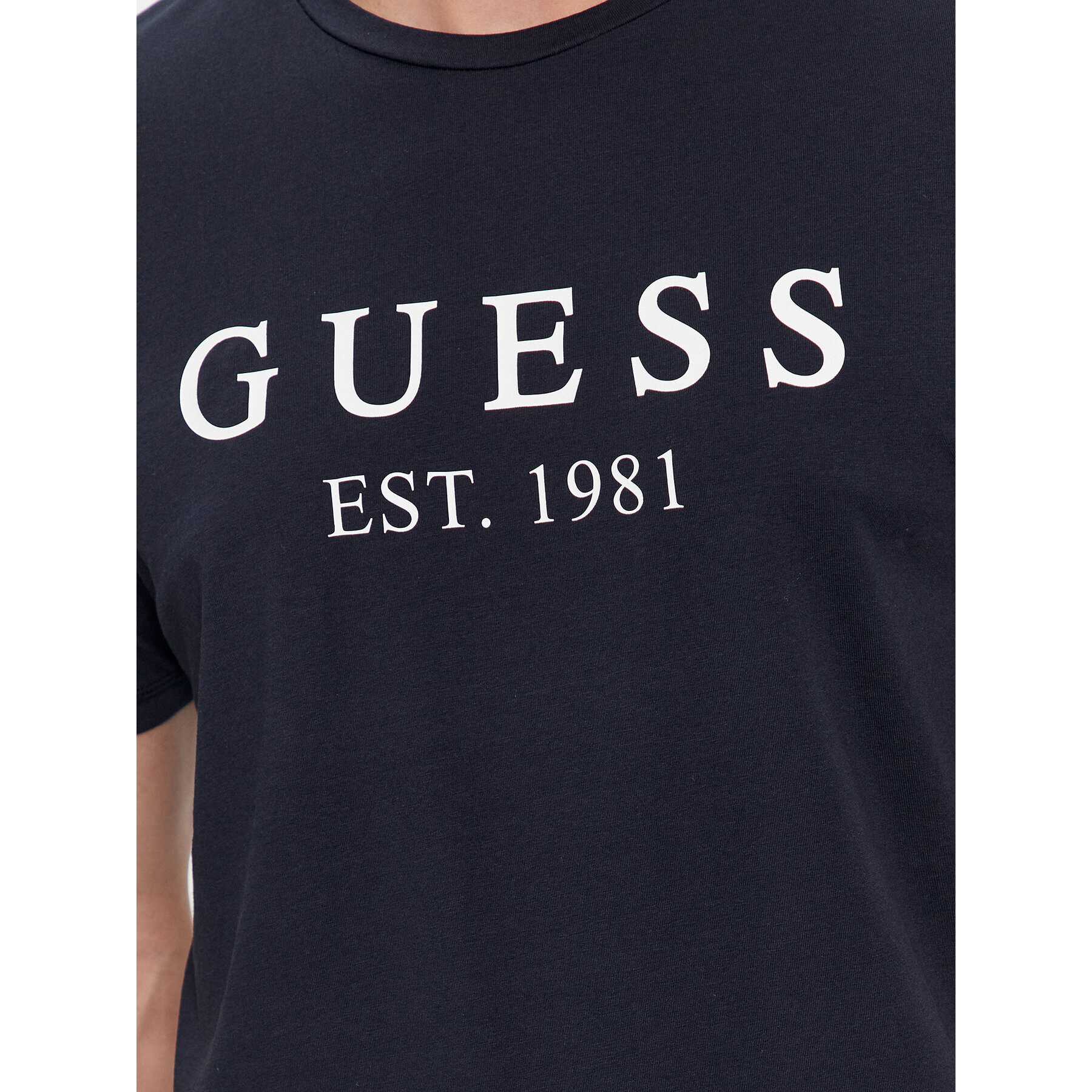 Guess Тишърт U4RI22 K6YW0 Тъмносин Regular Fit - Pepit.bg