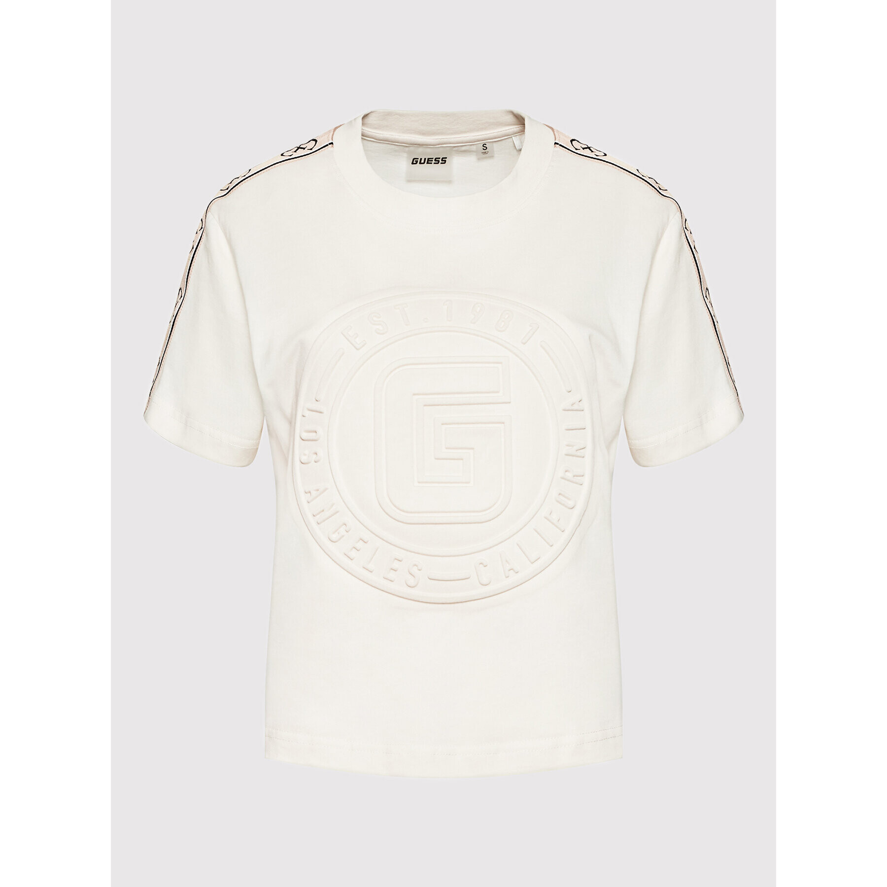 Guess Тишърт V2BI05 I3Z14 Бежов Relaxed Fit - Pepit.bg
