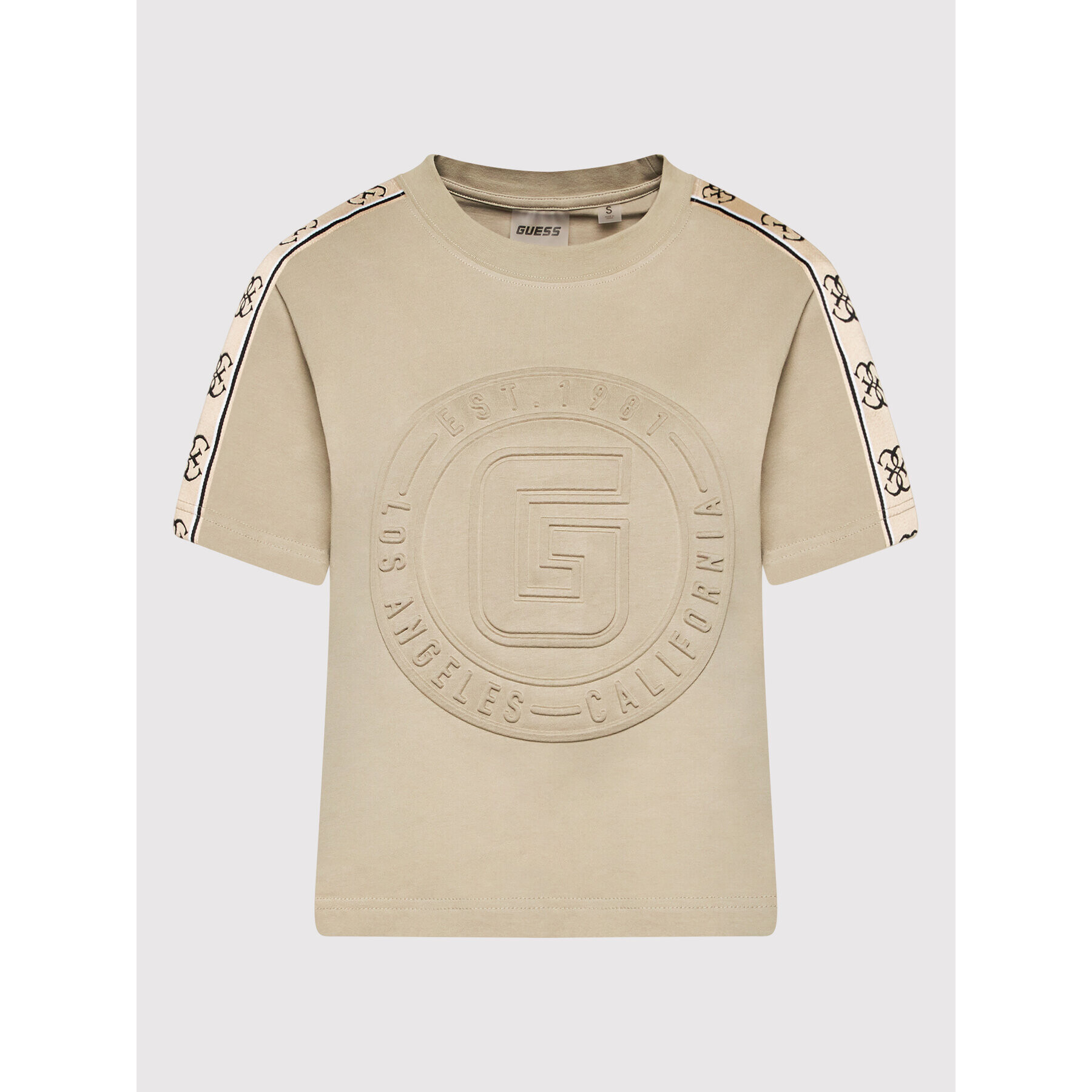 Guess Тишърт V2BI05 I3Z14 Бежов Relaxed Fit - Pepit.bg