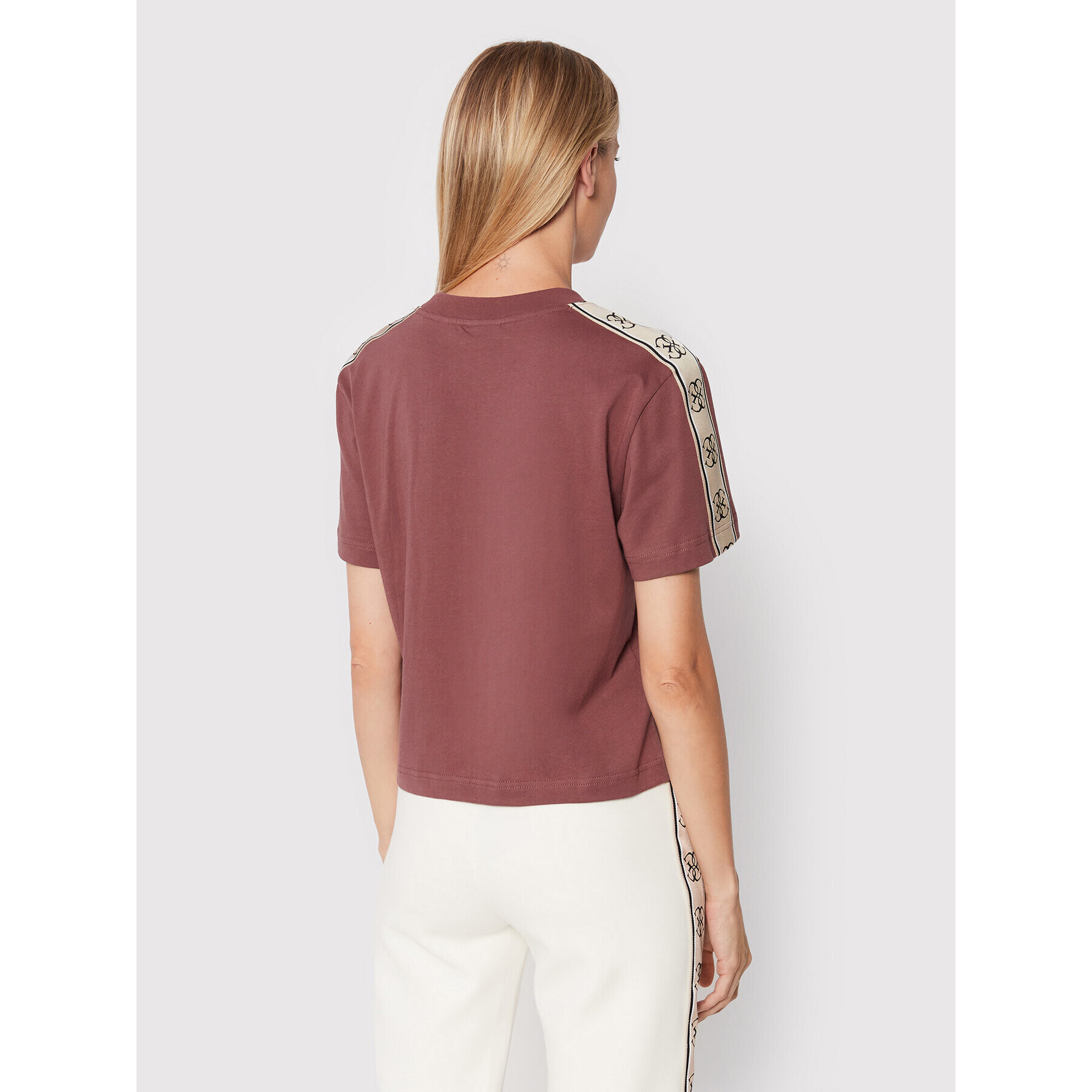 Guess Тишърт V2BI05 I3Z14 Бордо Relaxed Fit - Pepit.bg