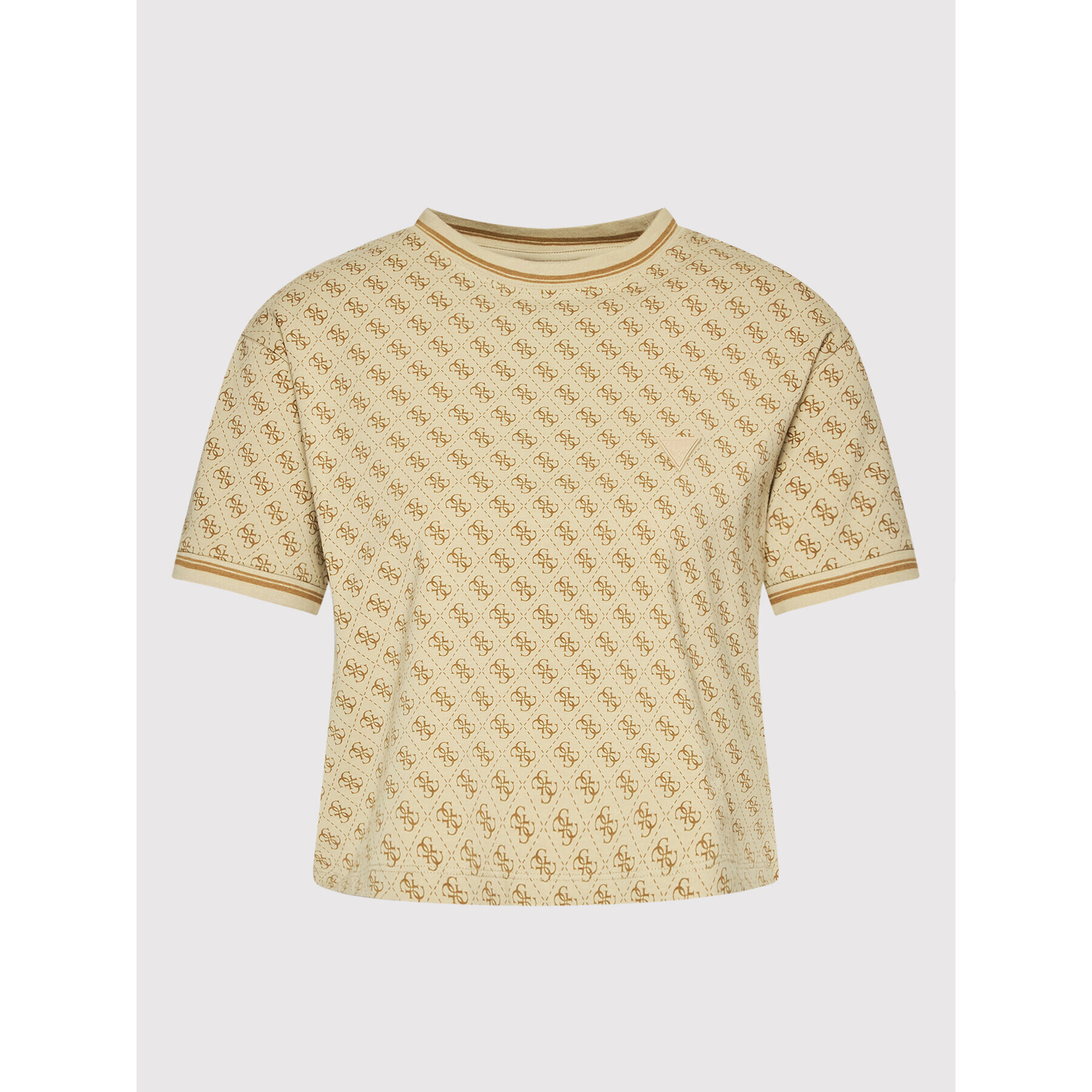 Guess Тишърт V2BI11 J1314 Бежов Relaxed Fit - Pepit.bg