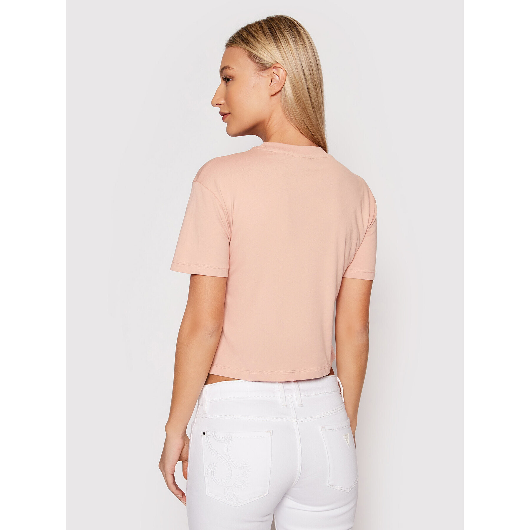 Guess Тишърт V2RI00 K8HM0 Розов Relaxed Fit - Pepit.bg