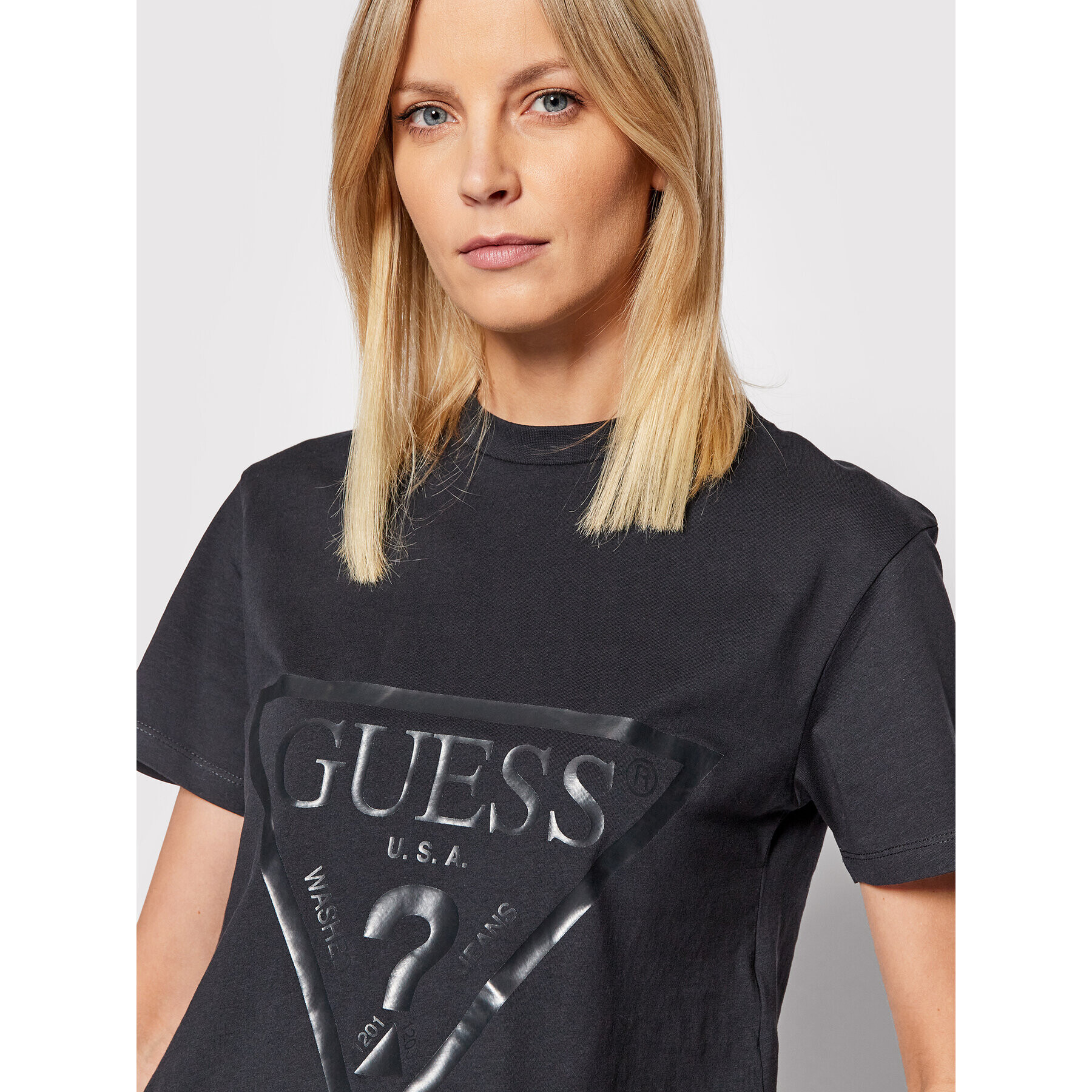 Guess Тишърт V2RI00 K8HM0 Сив Relaxed Fit - Pepit.bg