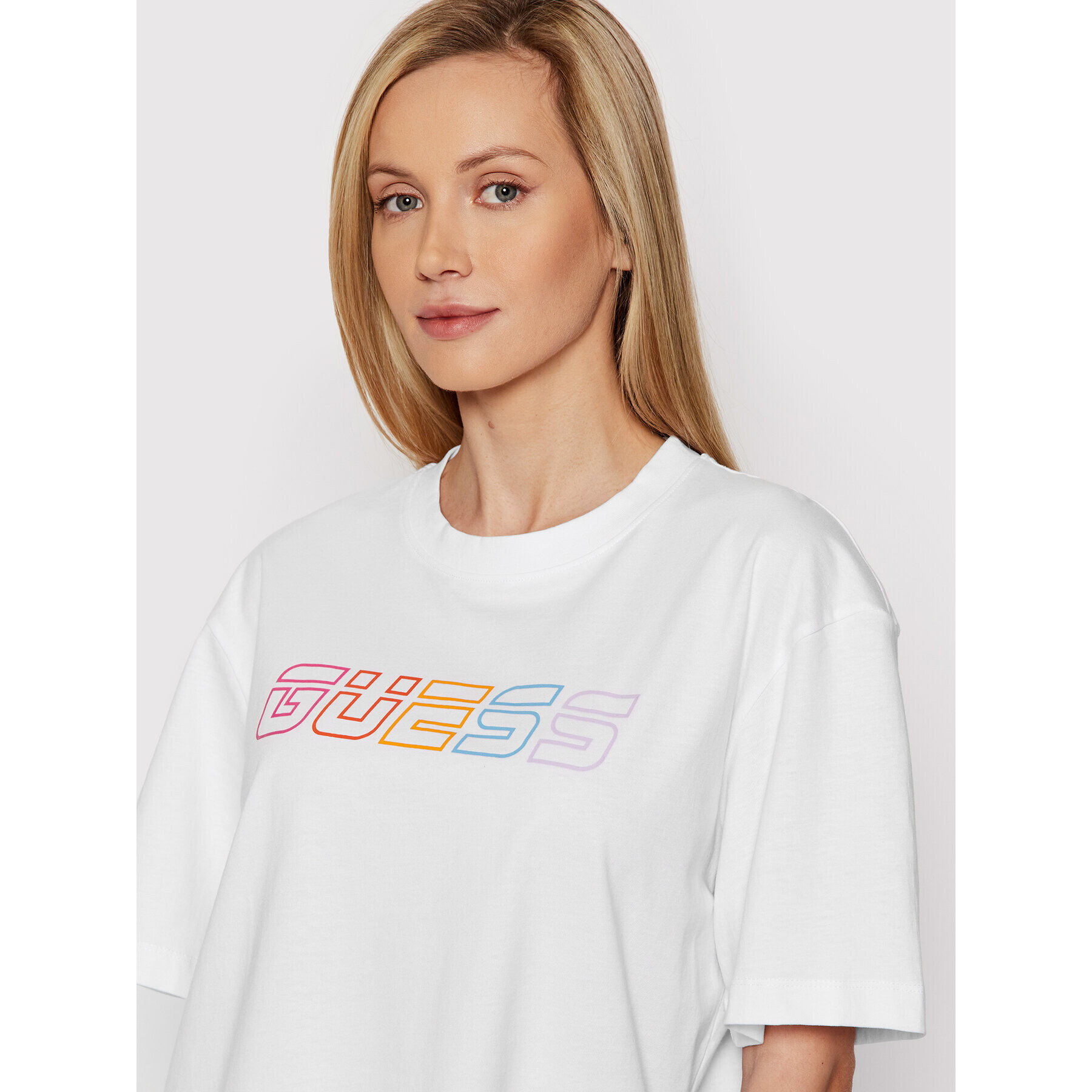 Guess Тишърт V2RI02 I3Z11 Бял Relaxed Fit - Pepit.bg
