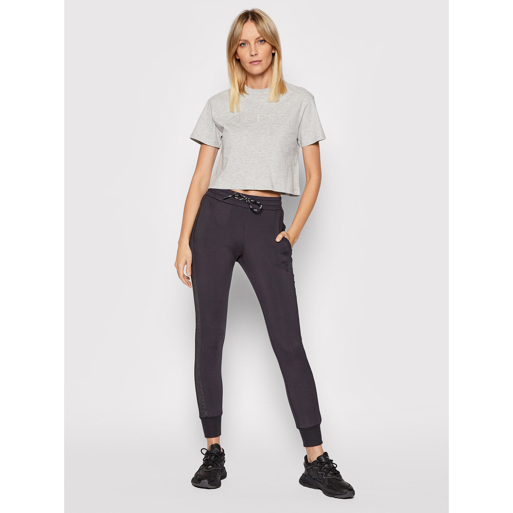 Guess Тишърт V2RI07 K8HM0 Сив Regular Fit - Pepit.bg