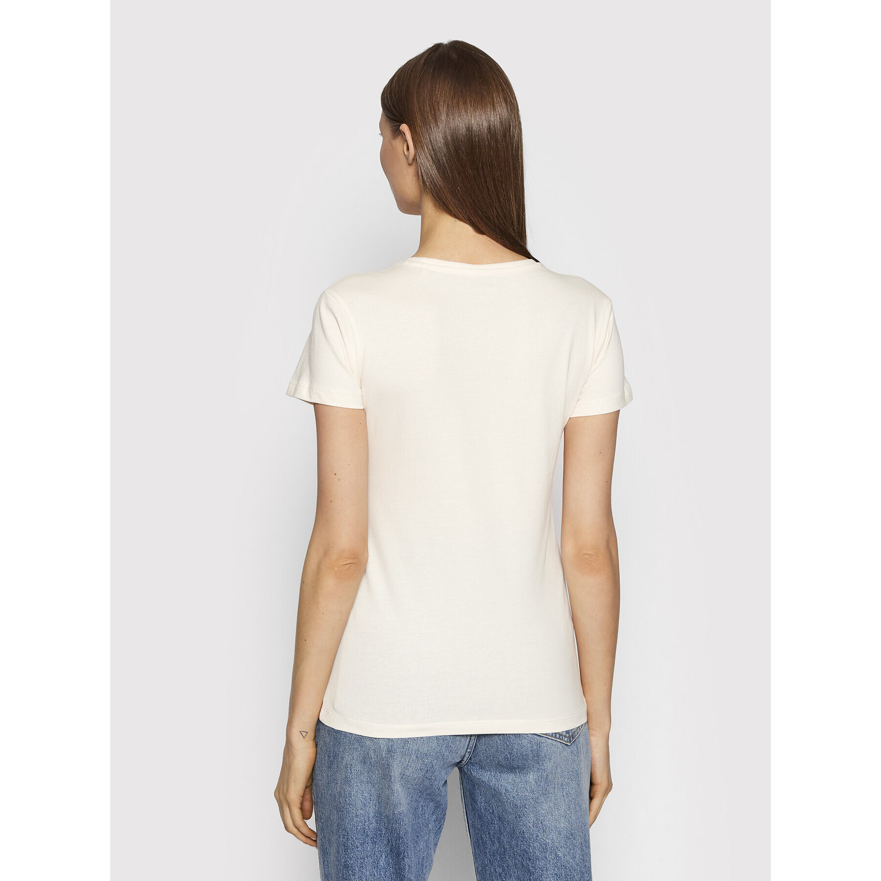 Guess Тишърт V2RI08 K8HM0 Бежов Regular Fit - Pepit.bg