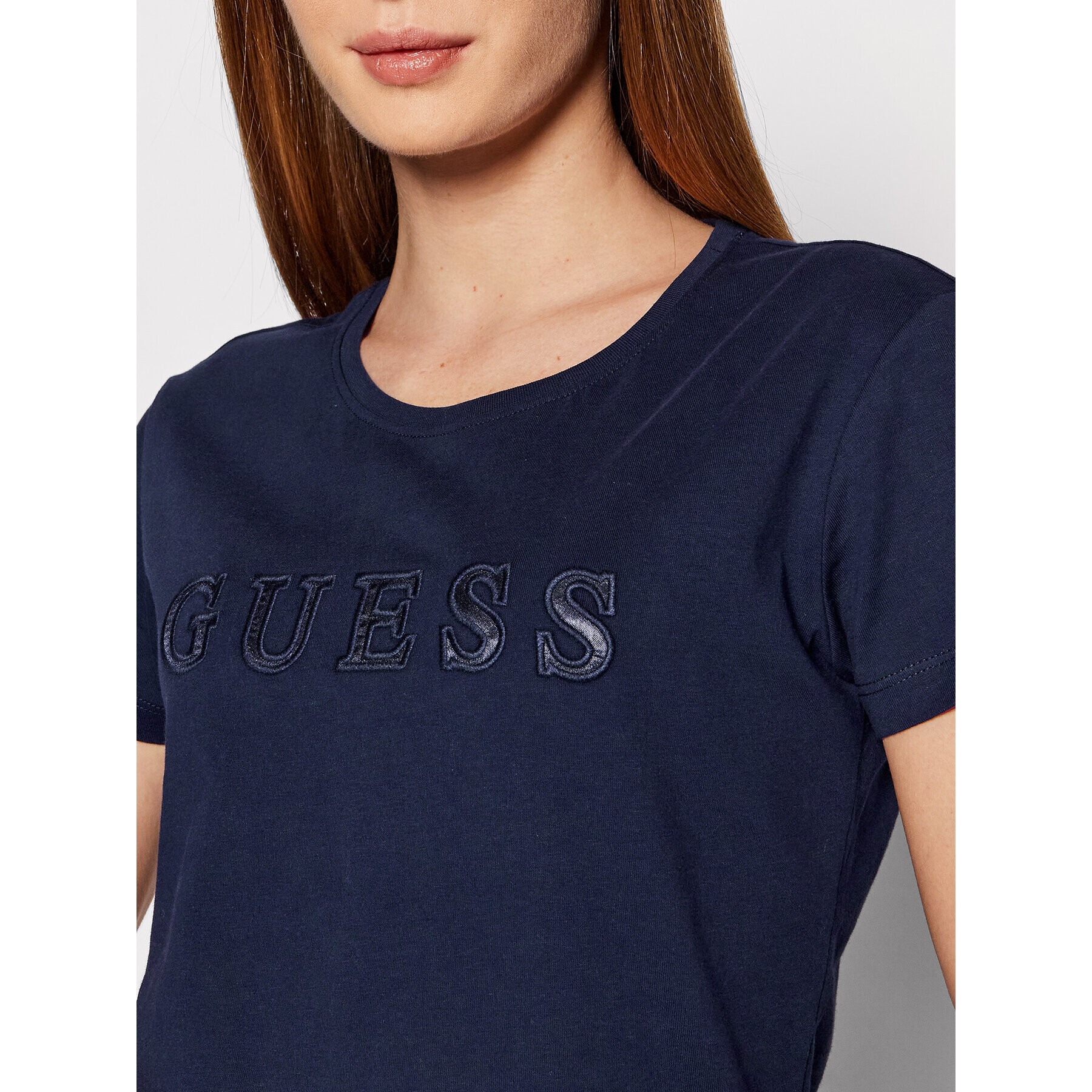 Guess Тишърт V2RI08 K8HM0 Тъмносин Regular Fit - Pepit.bg