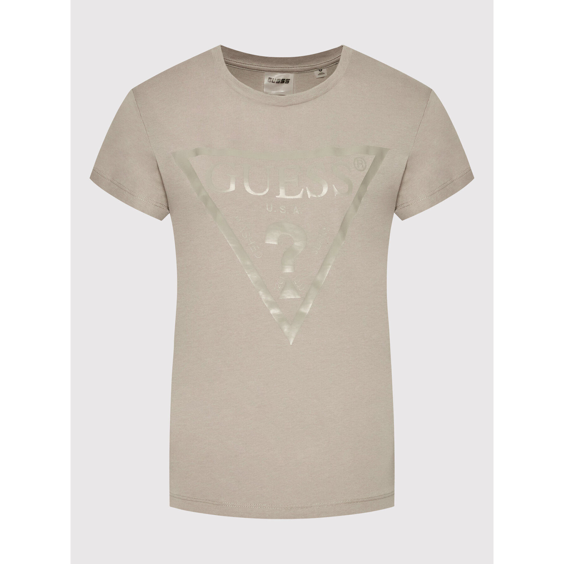 Guess Тишърт V2RI13 K8HM0 Бежов Regular Fit - Pepit.bg