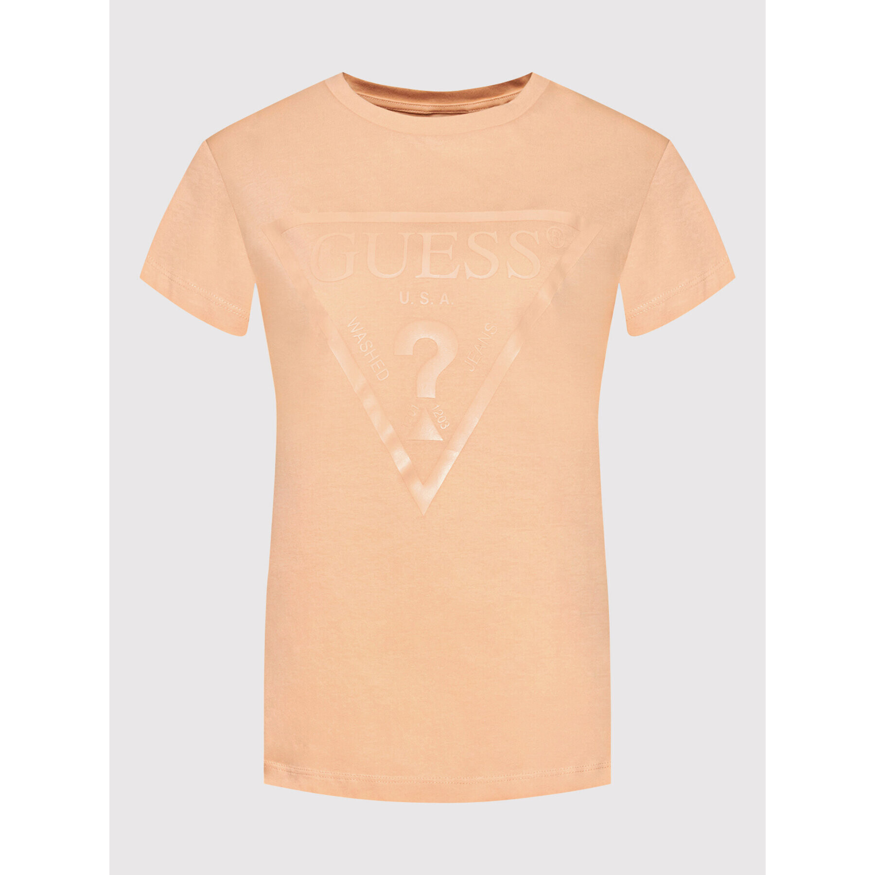 Guess Тишърт V2RI13 K8HM0 Оранжев Regular Fit - Pepit.bg