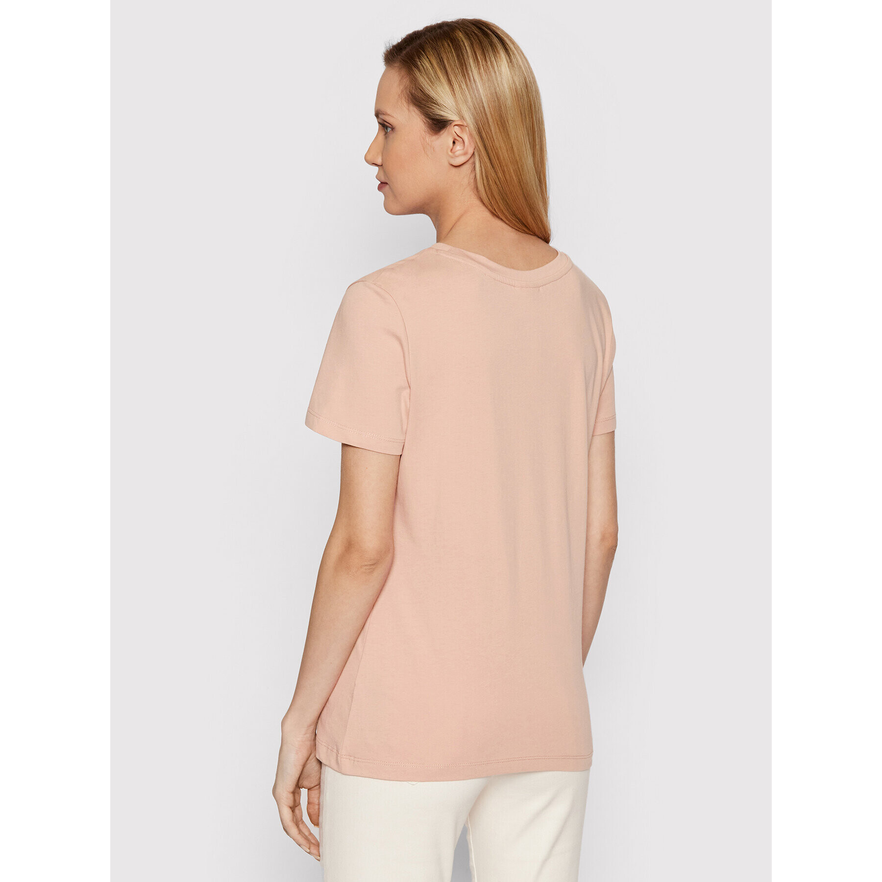 Guess Тишърт V2RI13 K8HM0 Розов Regular Fit - Pepit.bg