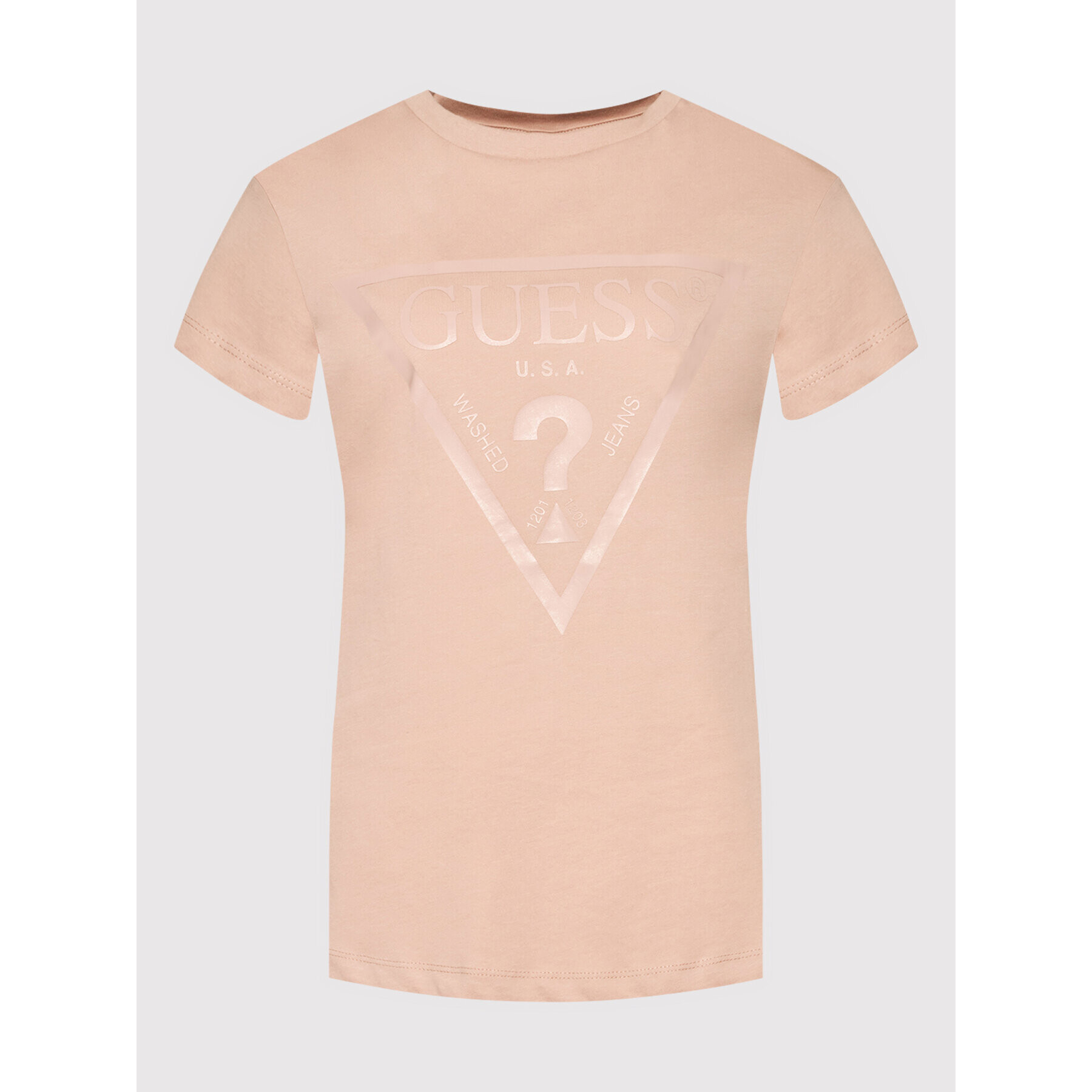 Guess Тишърт V2RI13 K8HM0 Розов Regular Fit - Pepit.bg