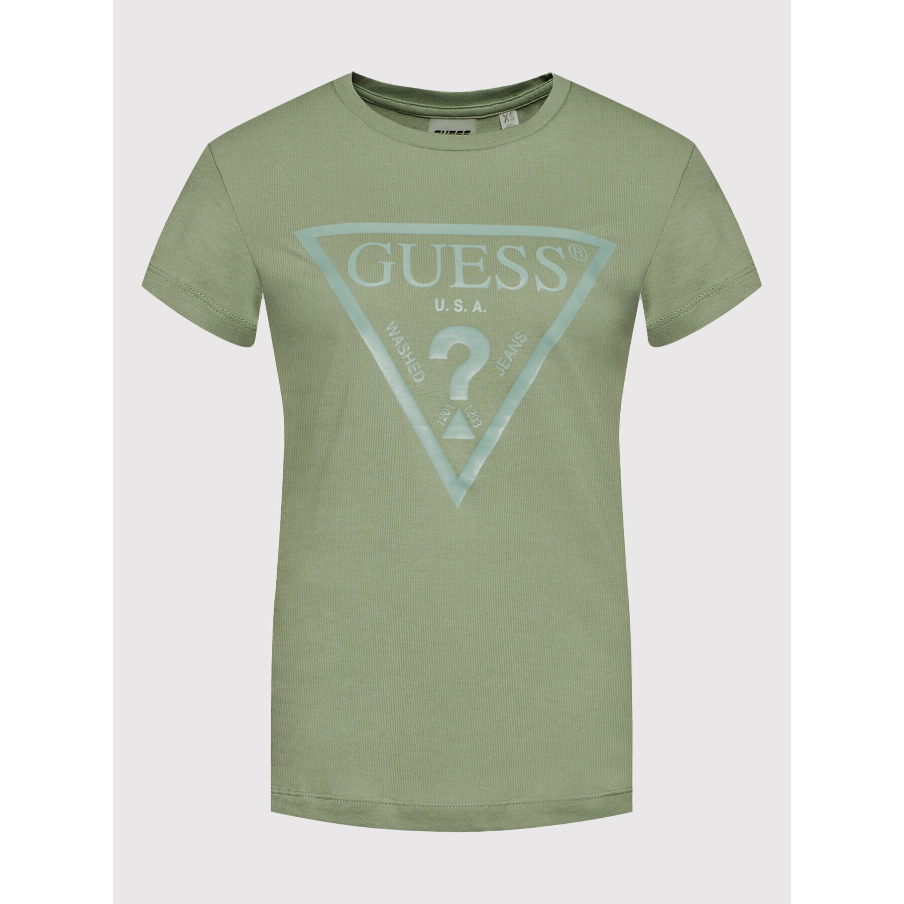 Guess Тишърт V2RI13 K8HM0 Зелен Regular Fit - Pepit.bg