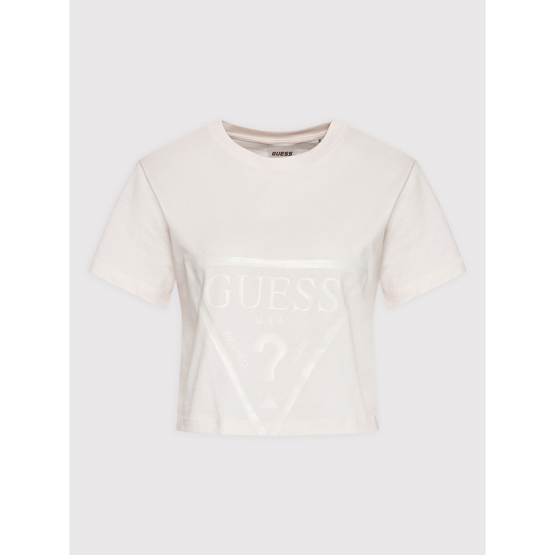 Guess Тишърт V2YI06 K8HM0 Бежов Regular Fit - Pepit.bg