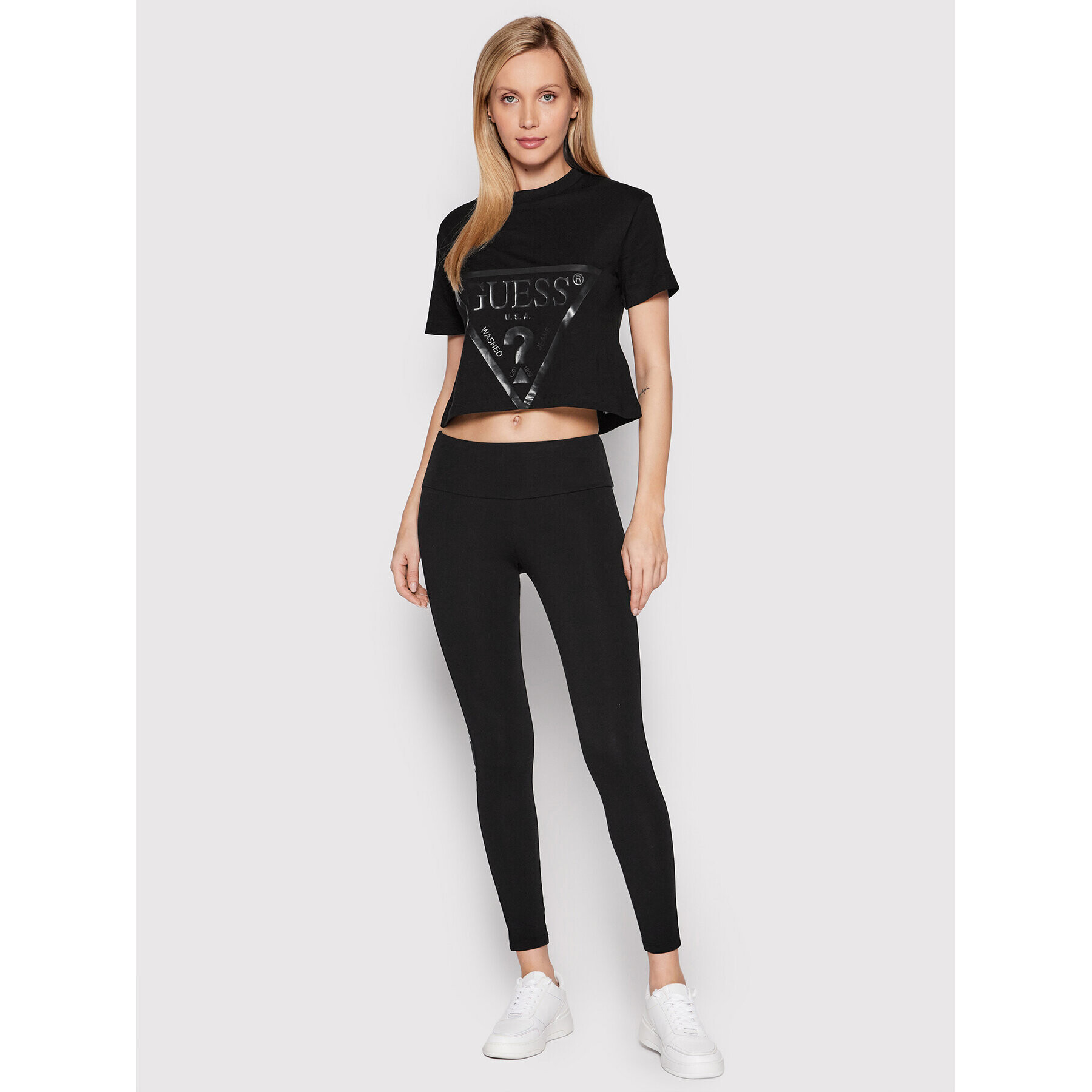 Guess Тишърт V2YI06 K8HM0 Черен Regular Fit - Pepit.bg