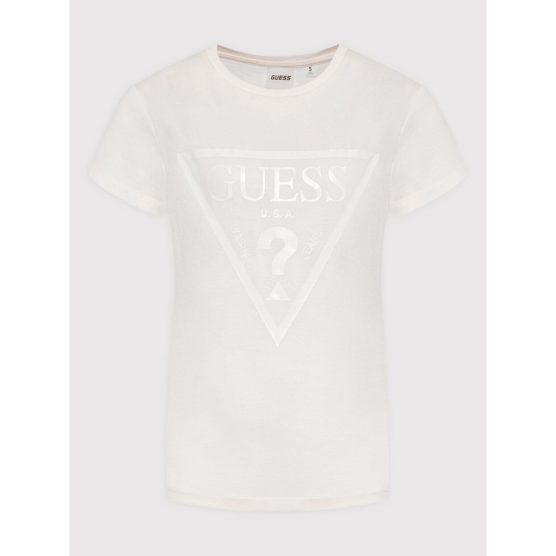 Guess Тишърт V2YI07 K8HM0 Бежов Regular Fit - Pepit.bg