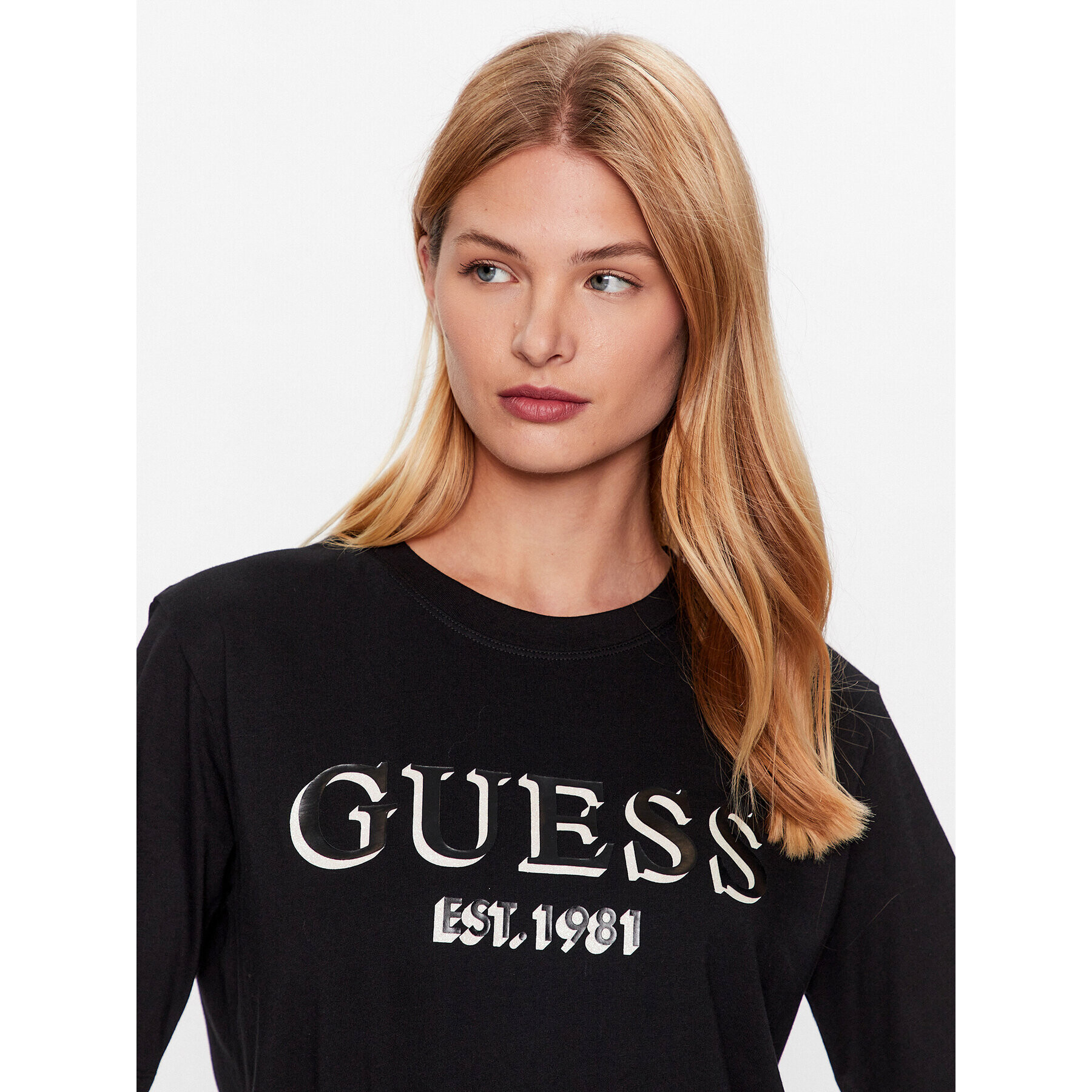 Guess Тишърт V3YI16 I3Z14 Черен Regular Fit - Pepit.bg