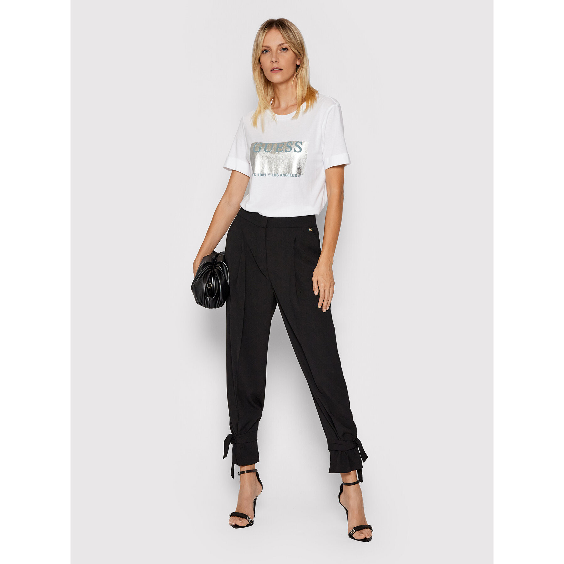 Guess Тишърт W1BI04 K46D1 Бял Regular Fit - Pepit.bg