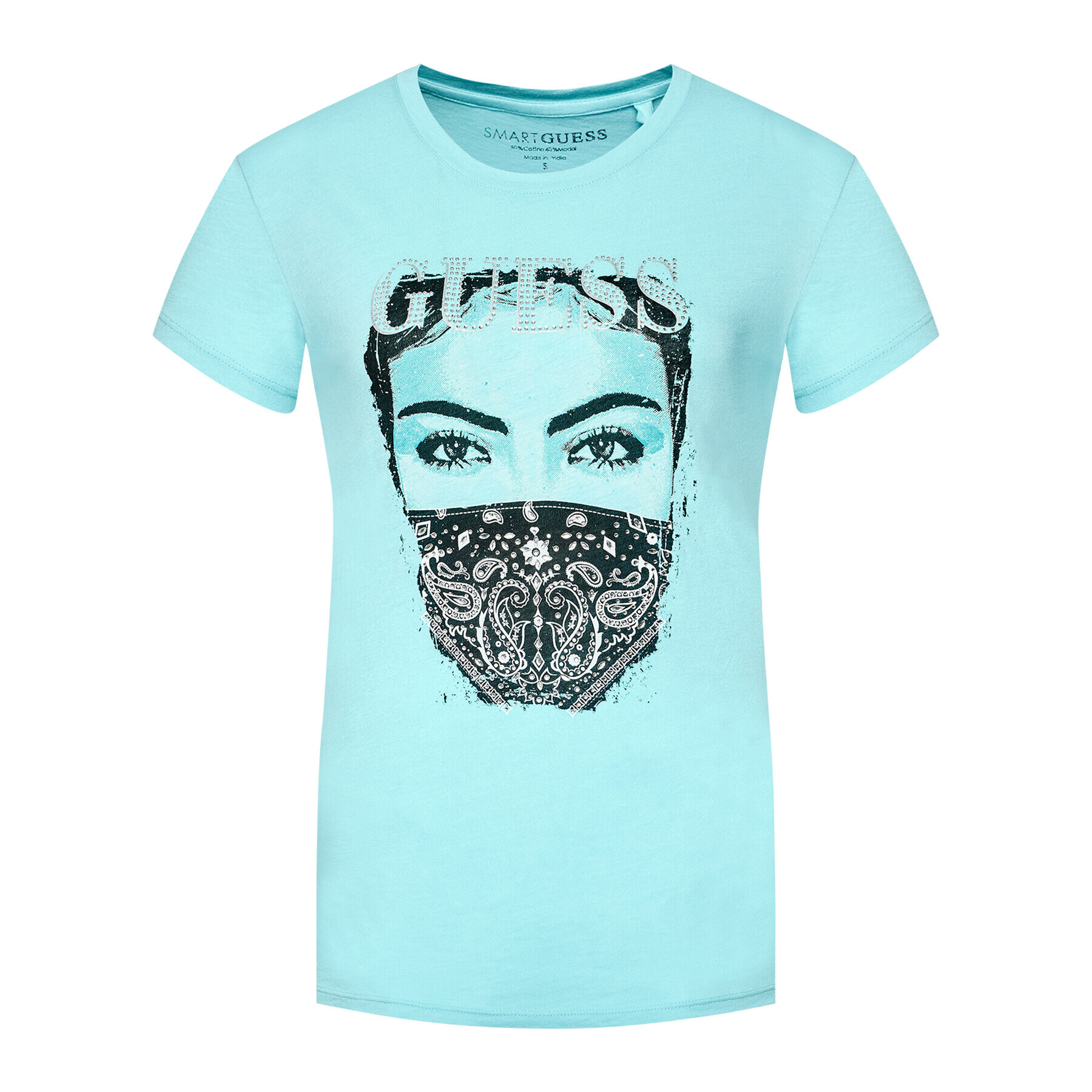 Guess Тишърт W1GI89 R9TD2 Син Regular Fit - Pepit.bg